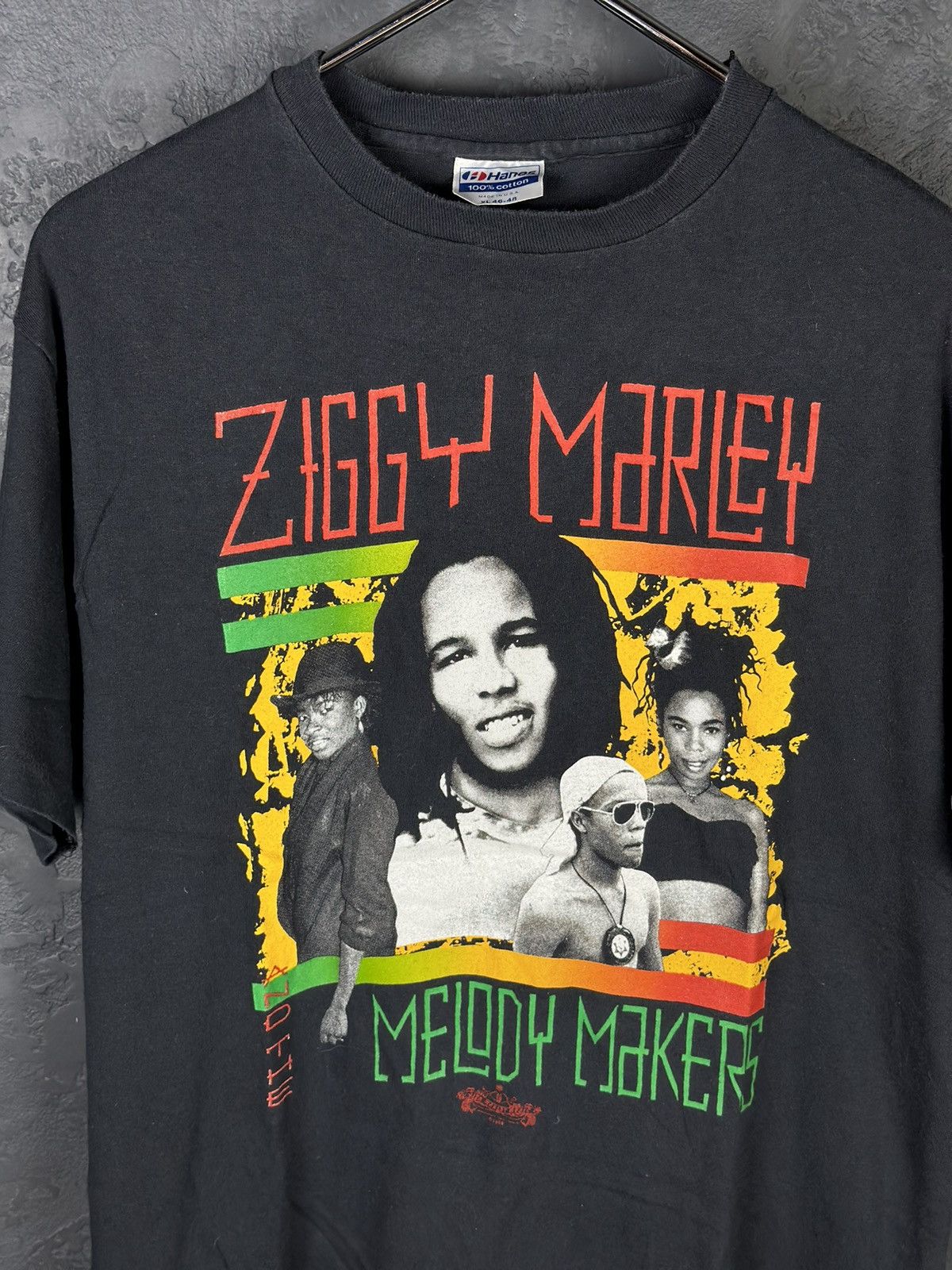 Band Tees × Bob Marley Vintage 80s Ziggy Marley One Brig ht Day World Tour t-shirt Size US XL / EU 56 / 4 - 2 Thumbnail