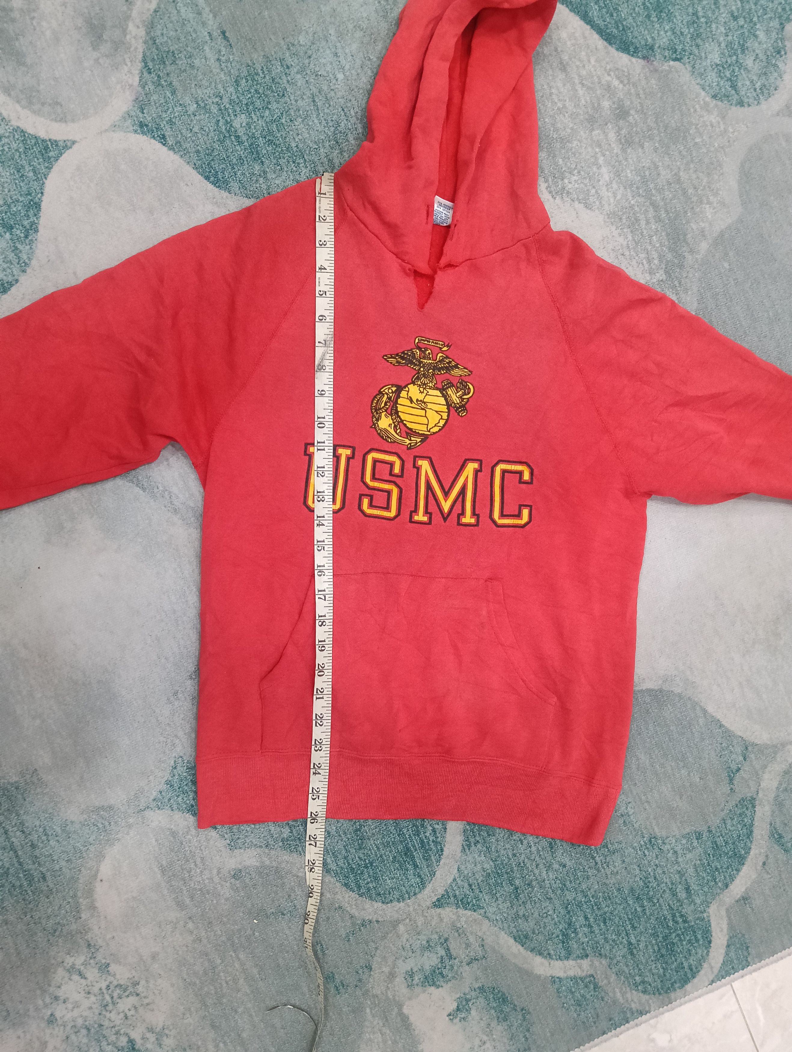 Vintage Vintage 80s USMC Hoodie Size US M / EU 48-50 / 2 - 12 Thumbnail