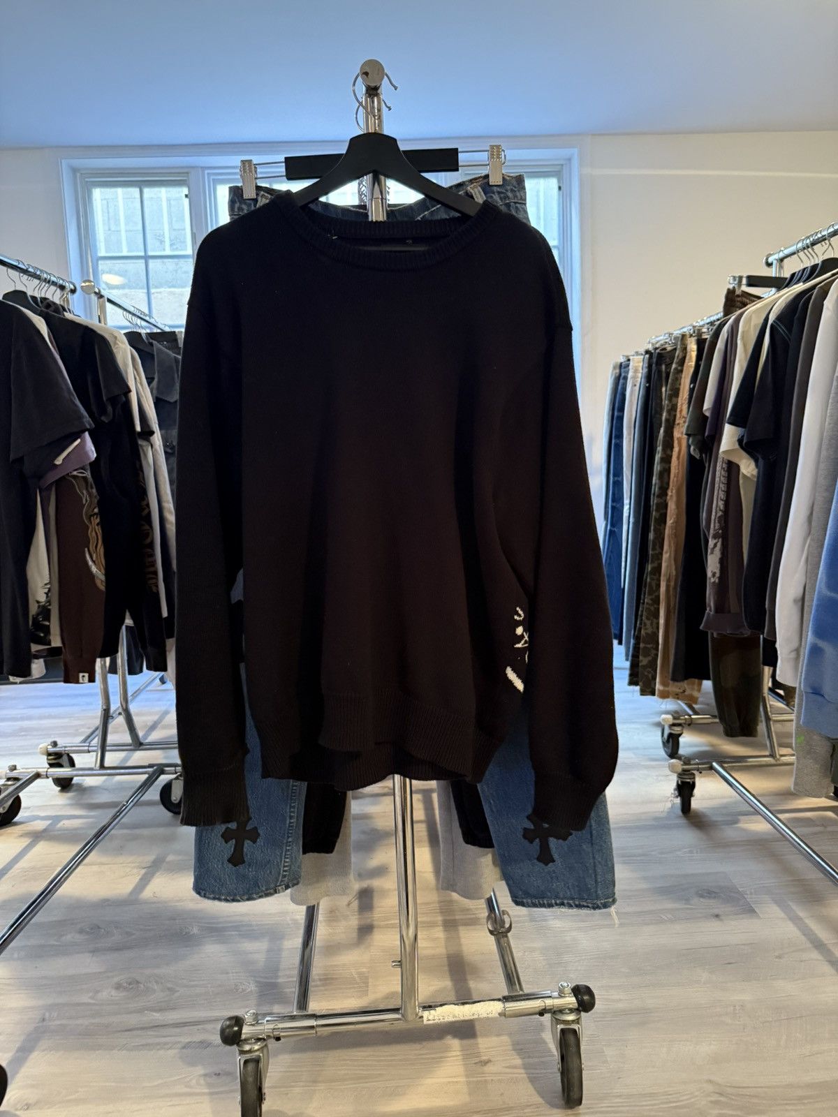 Stussy Stussy Heavy brushed 8 ball mohair sweater knit | Grailed