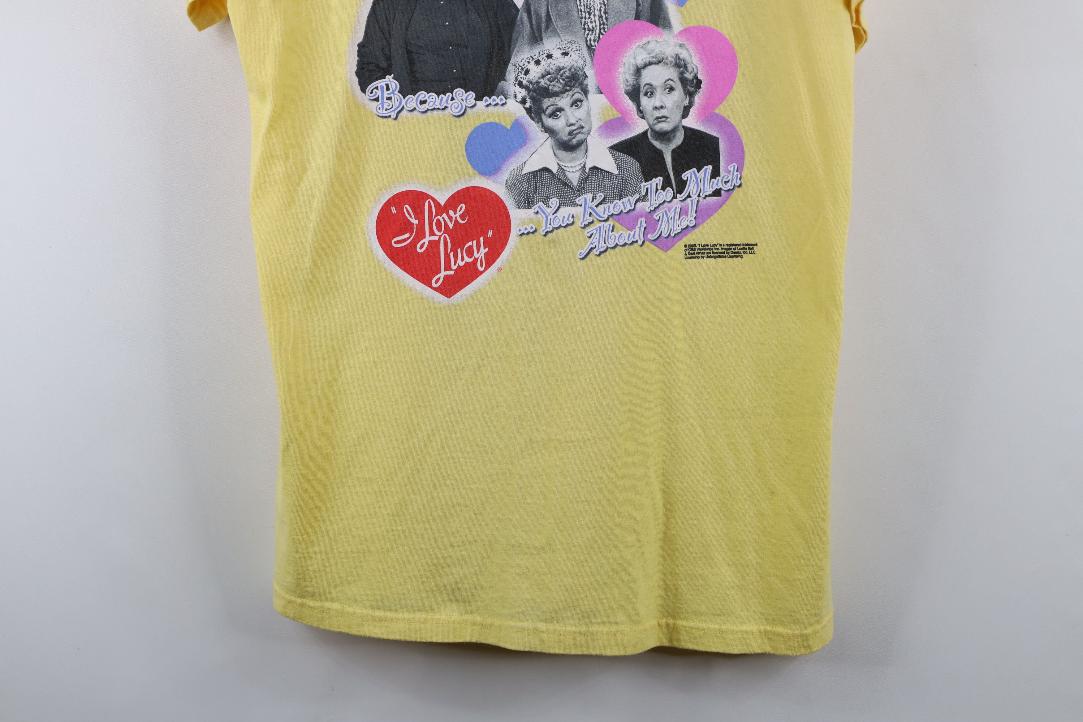 Fruit Of The Loom × Vintage Vintage Y2K 2005 I Love Lucy Spell Out Short Sleeve T-Shirt Size L / US 10 / IT 46 - 3 Thumbnail