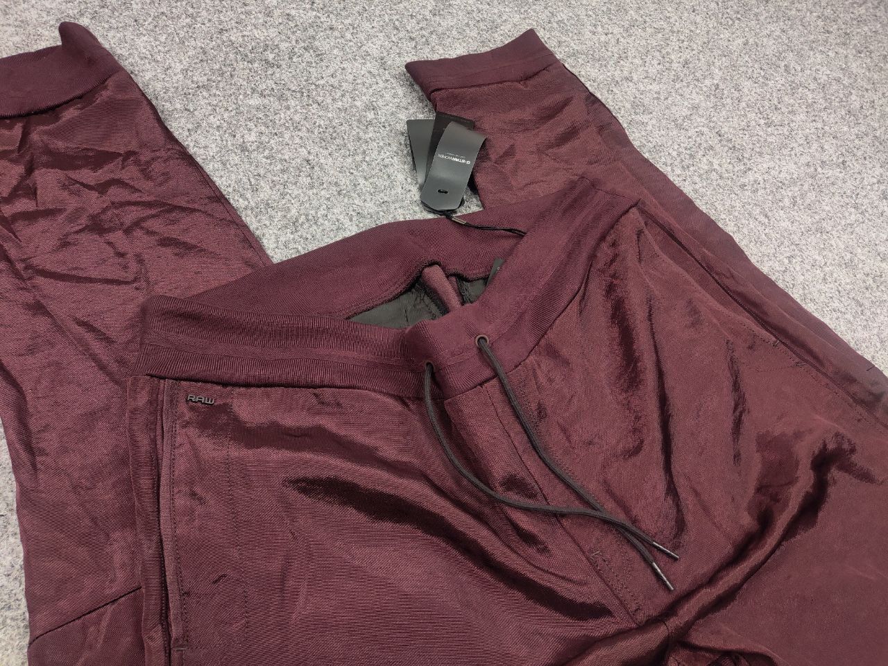 G-Star G Star Raw Bronson 3D Pull on Low Tapered Burgundy Pants Size 34" / US 12 / IT 48 - 11 Thumbnail