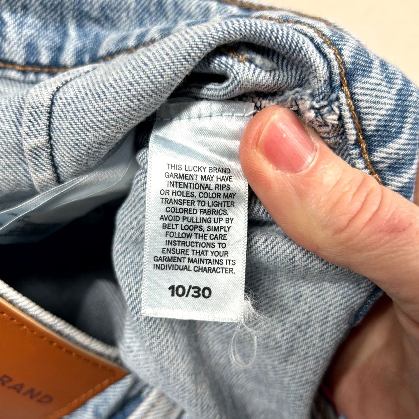 Lucky Brand Lucky Brand Jeans Womens 10/30 High Rise Wide-Leg Crop Denim Blue 26 In Inseam 31 In Waist Relox Relaxed Regular Size 10 Pants Mens Womens Girls Size 32" / US 10 / IT 46 - 6 Thumbnail