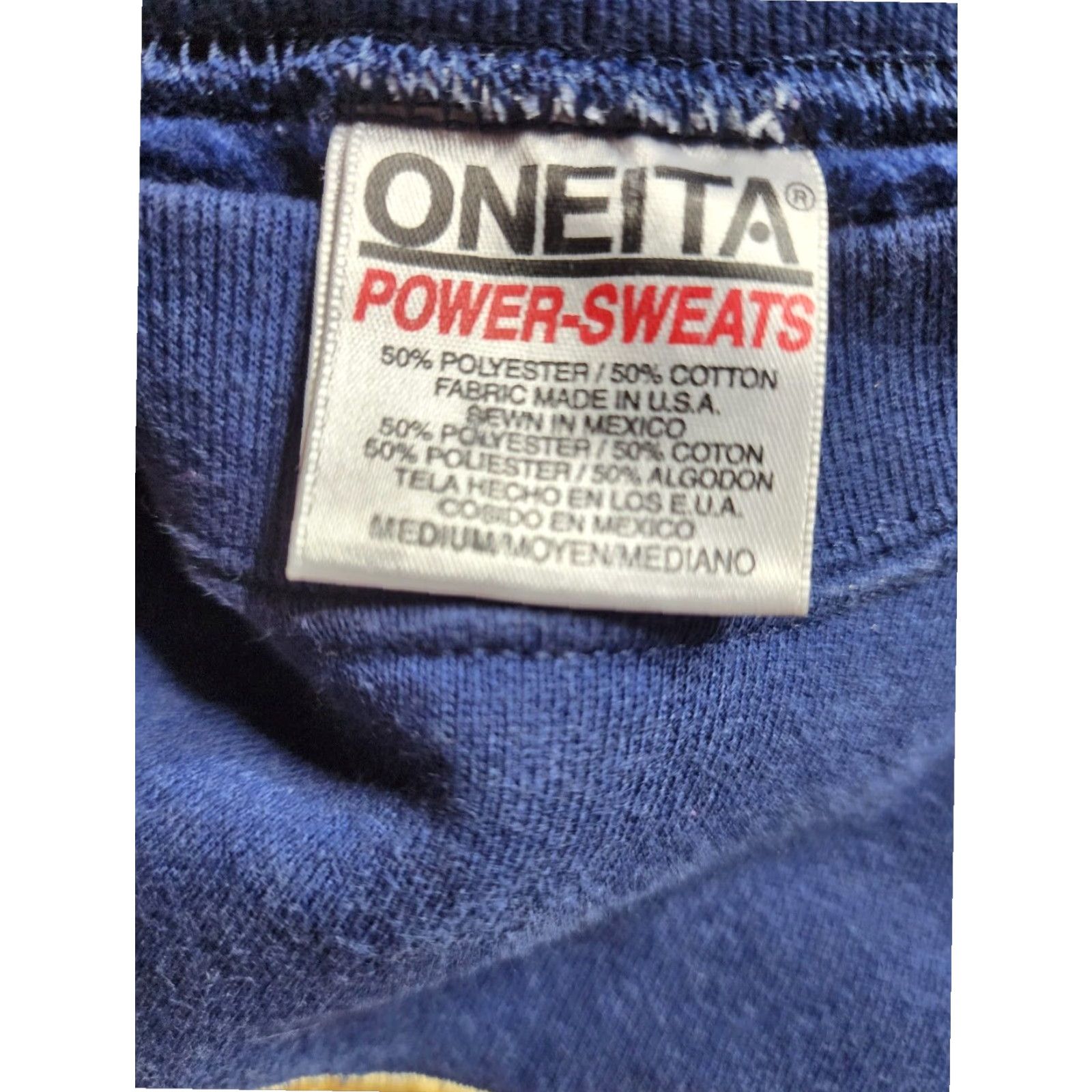 Vintage VINTAGE Onieta Gettysburg Patriotic Embroidered Sweatshirt Blue M Mens Size US M / EU 48-50 / 2 - 6 Thumbnail