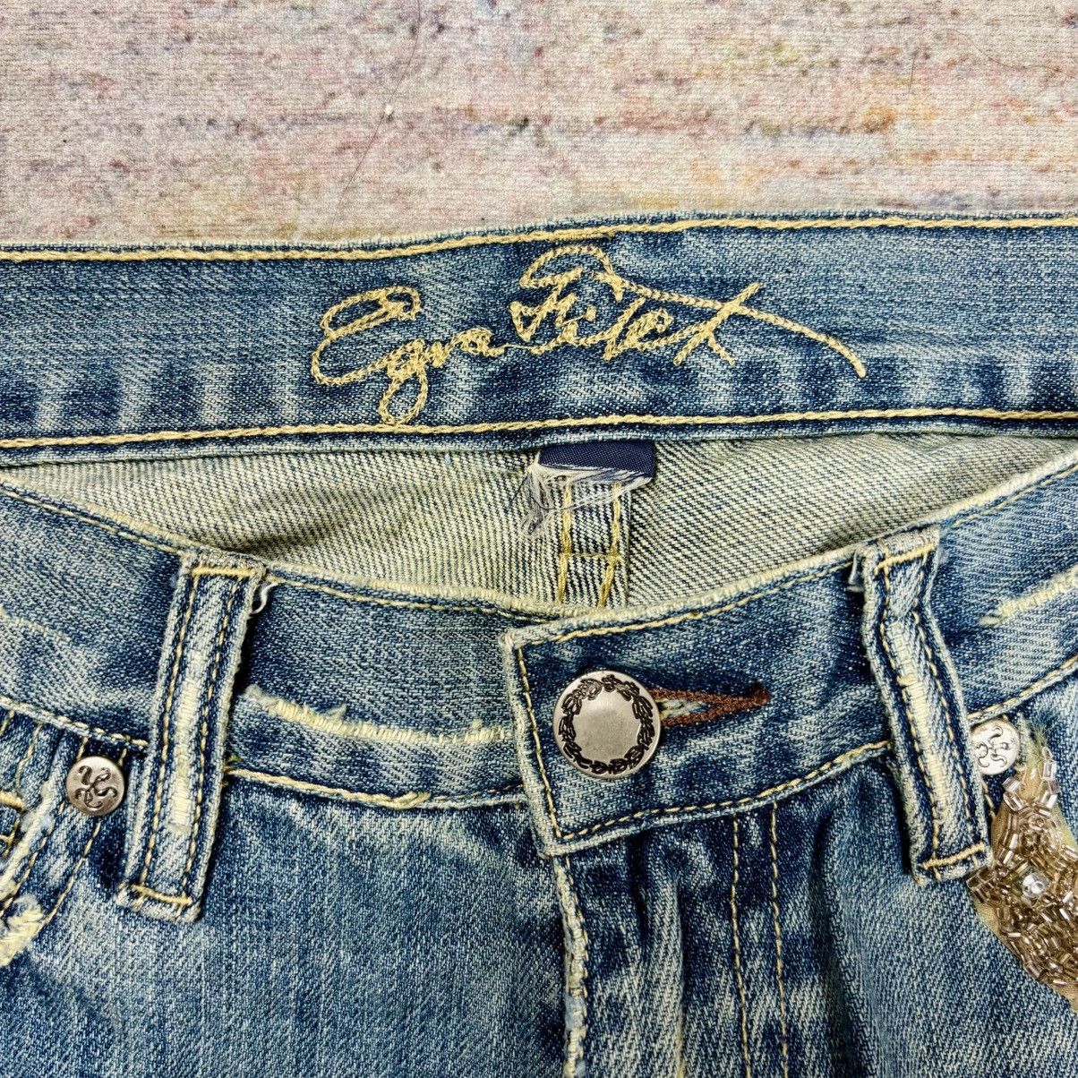If Six Was Nine 2000s Japanese Brand - Hippie Patchwork Flared Denim Pants Size US 29 - 8 Thumbnail