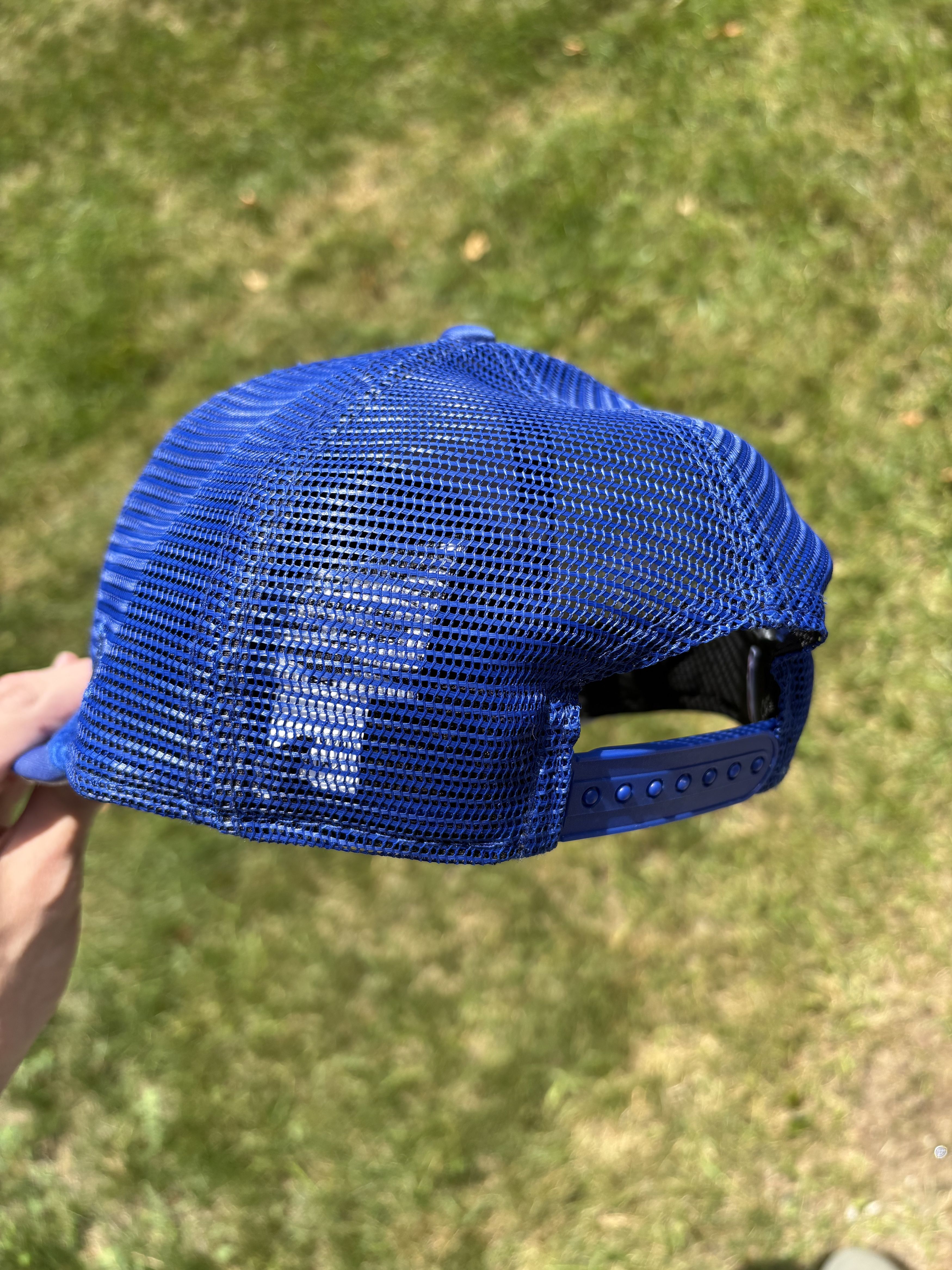 New Era Detroit Pistons Blue Trucker Adjustable Snapback Size ONE SIZE - 2 Thumbnail