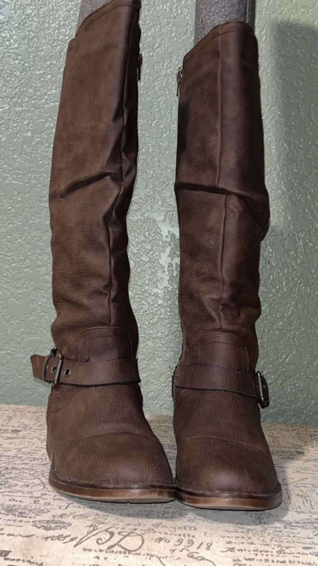 XOXO Women's XOXO Brown Heeled Boots Size 7 Size US 7 / IT 37 - 2 Thumbnail