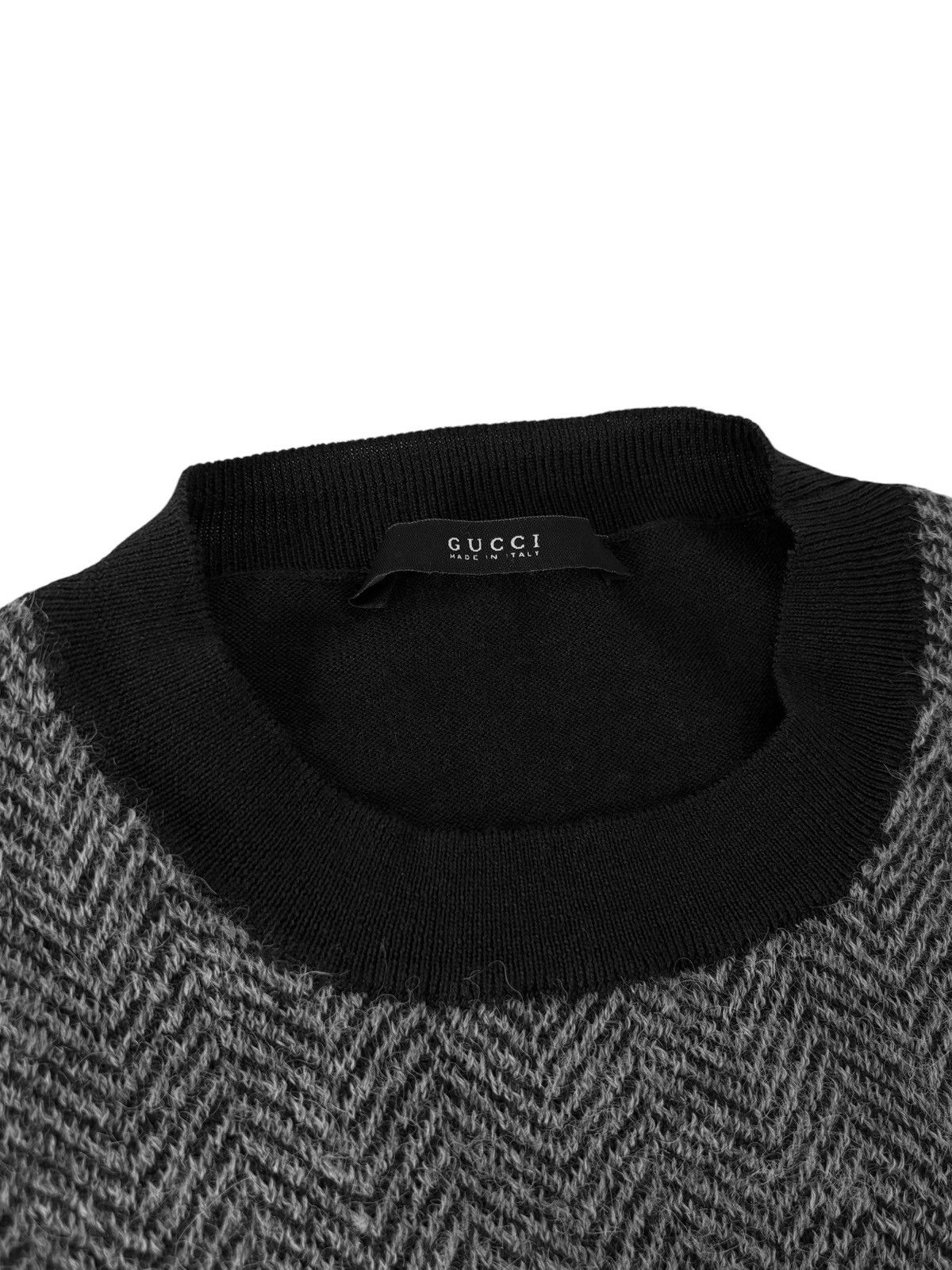 Gucci A/W 2000 Herringbone Knit Sweater Vest (AW00/FW00, Tom Ford) Size US M / EU 48-50 / 2 - 5 Thumbnail