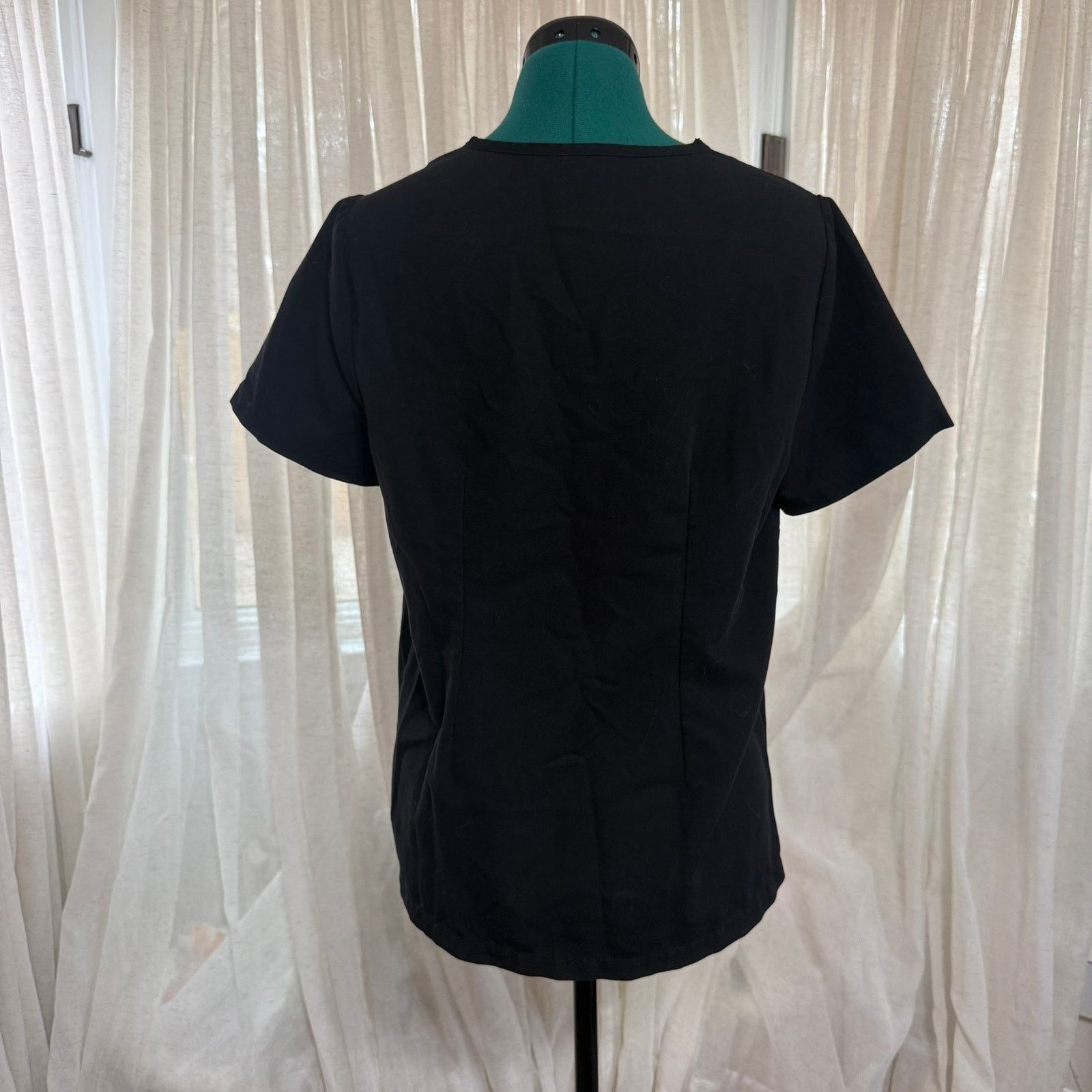 Other Jaanuu V-Neck Black Scrub Top | Sz S Size S / US 4 / IT 40 - 5 Thumbnail