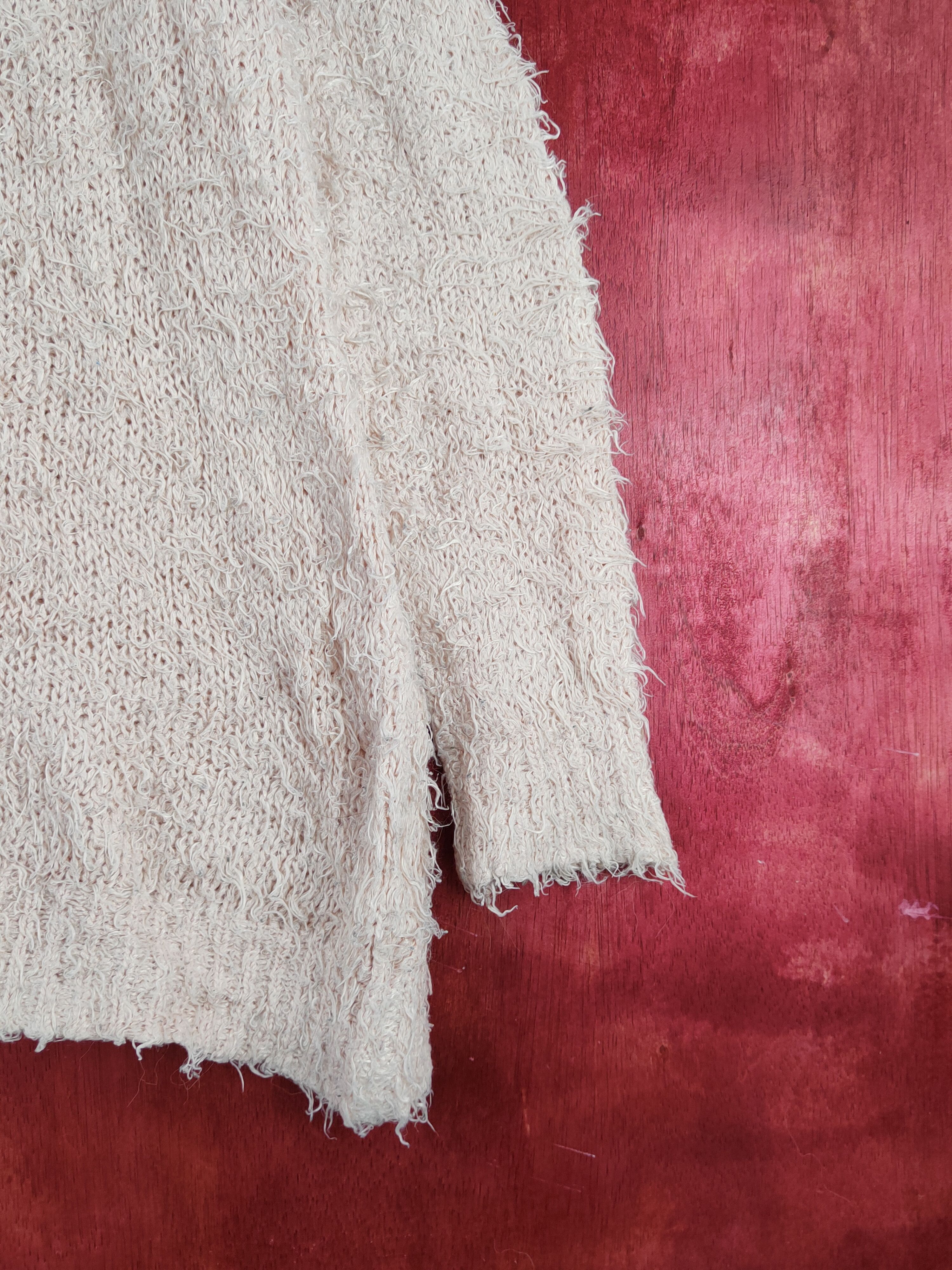 Homespun Knitwear Emsexcite Peach Shag Shaggy Fur Mohair Knitwear #S2008 Size M / US 6-8 / IT 42-44 - 6 Thumbnail