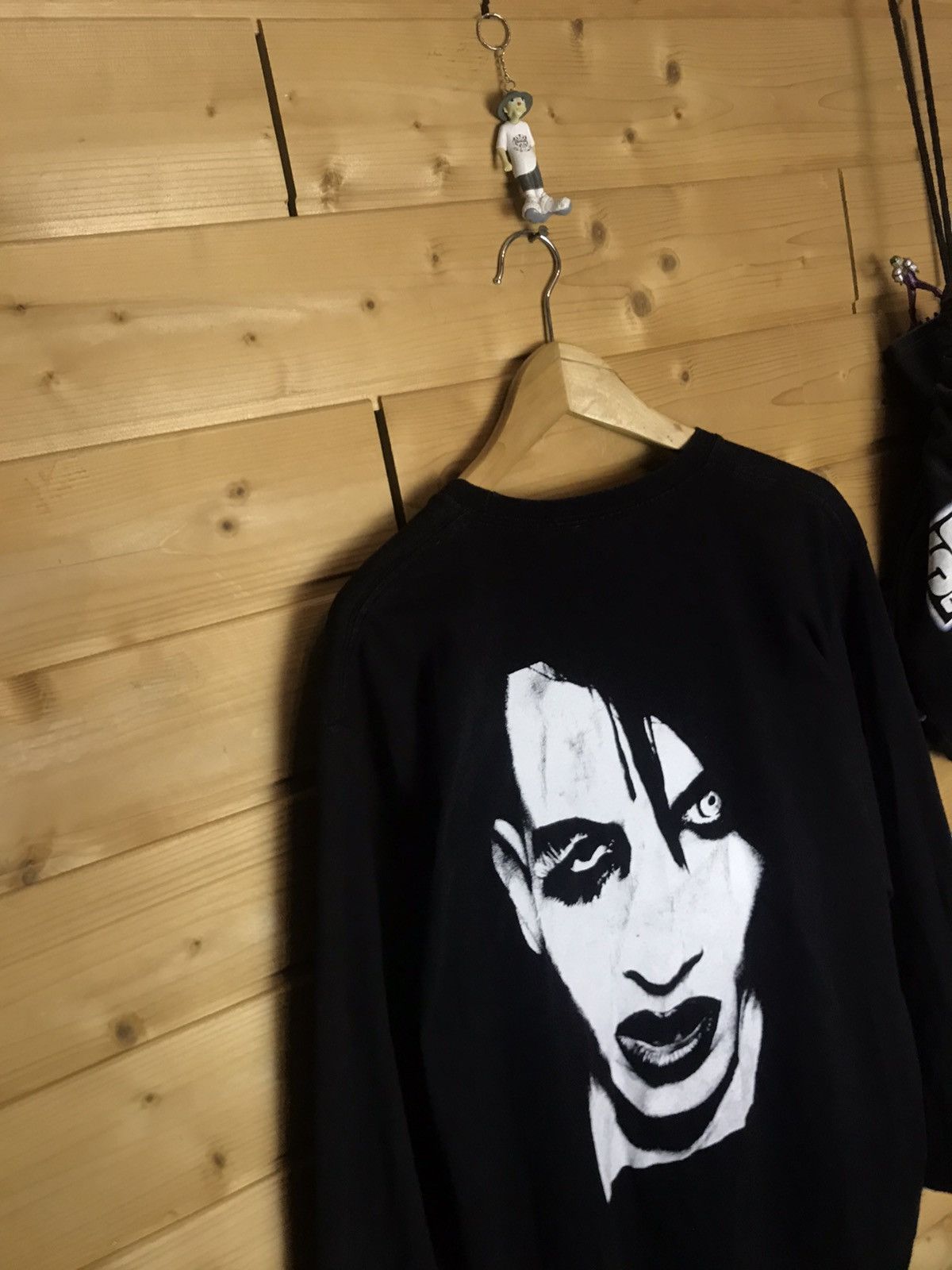 Vintage Vintage 00s Marylin Manson long sleeve shirt Size US L / EU 52-54 / 3 - 7 Thumbnail