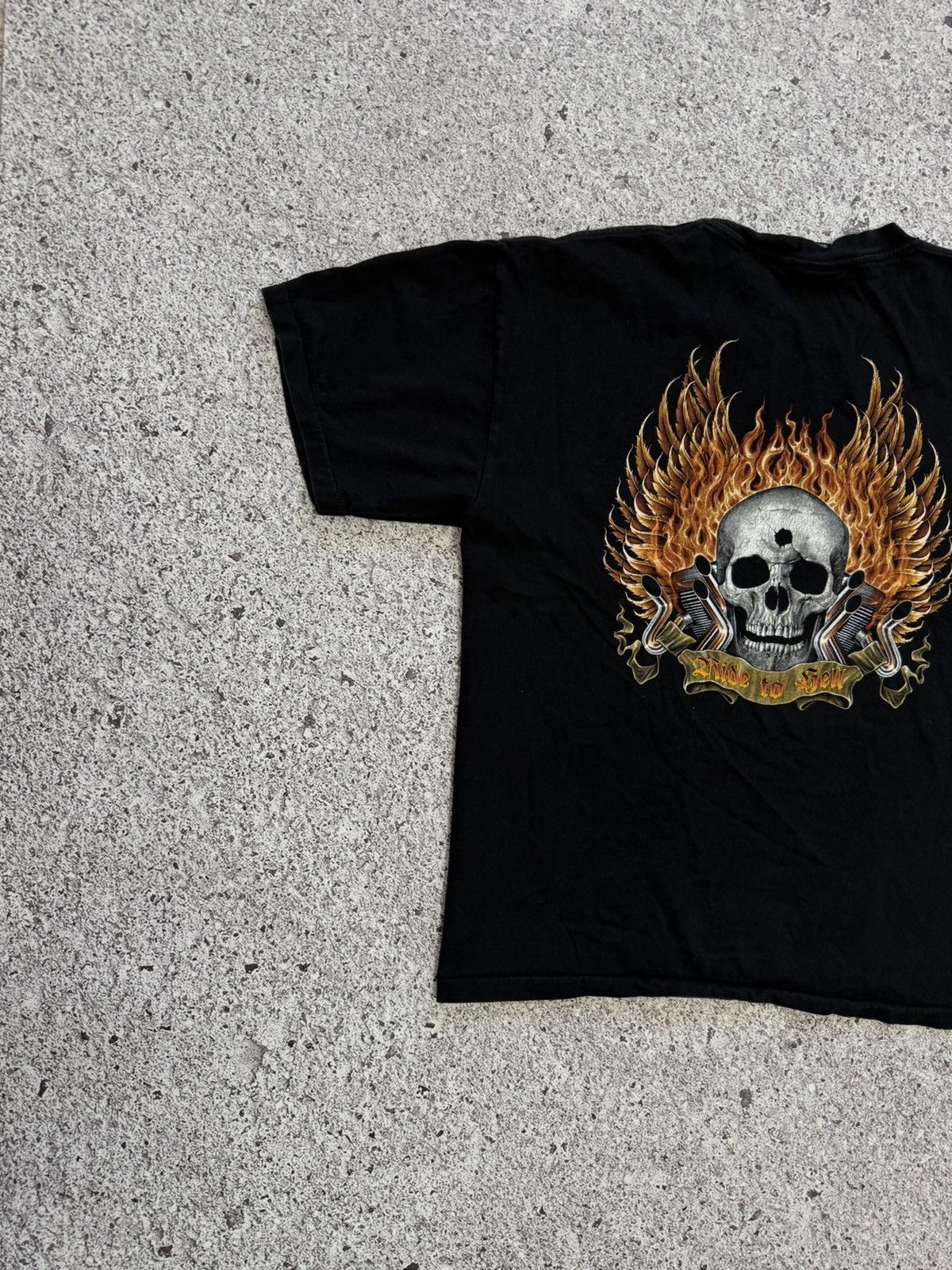 Harley Davidson × Vintage Vintage 1990’s Soul Master Ghost Rider West Choppers T-Shirt Size US XL / EU 56 / 4 - 7 Thumbnail