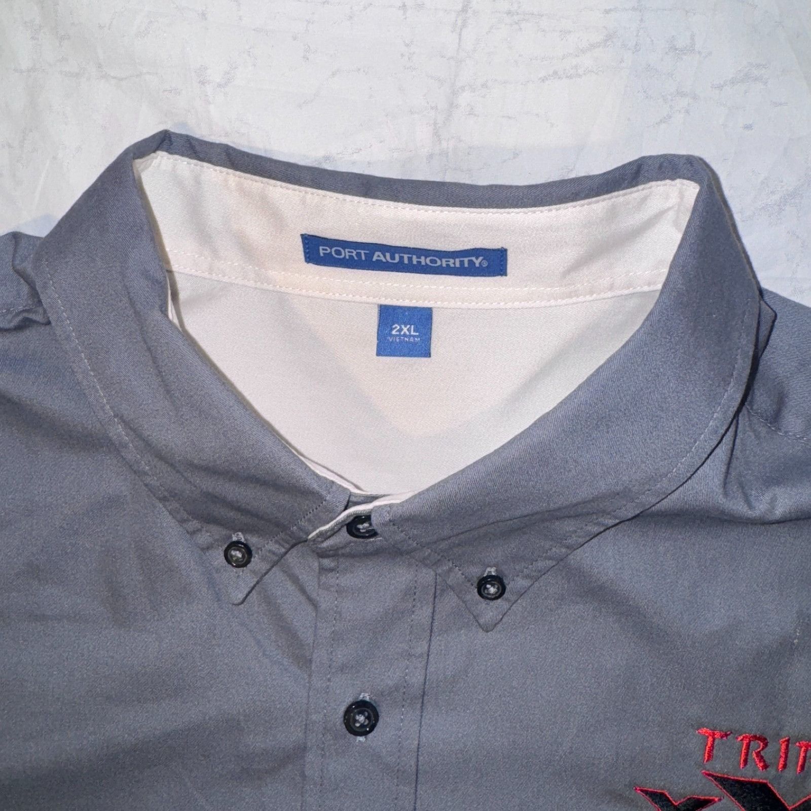 Port Authority Triple X Corvette Club Gray Stitched Logo Shirt - 2XL Long S Size US XXL / EU 58 / 5 - 4 Thumbnail