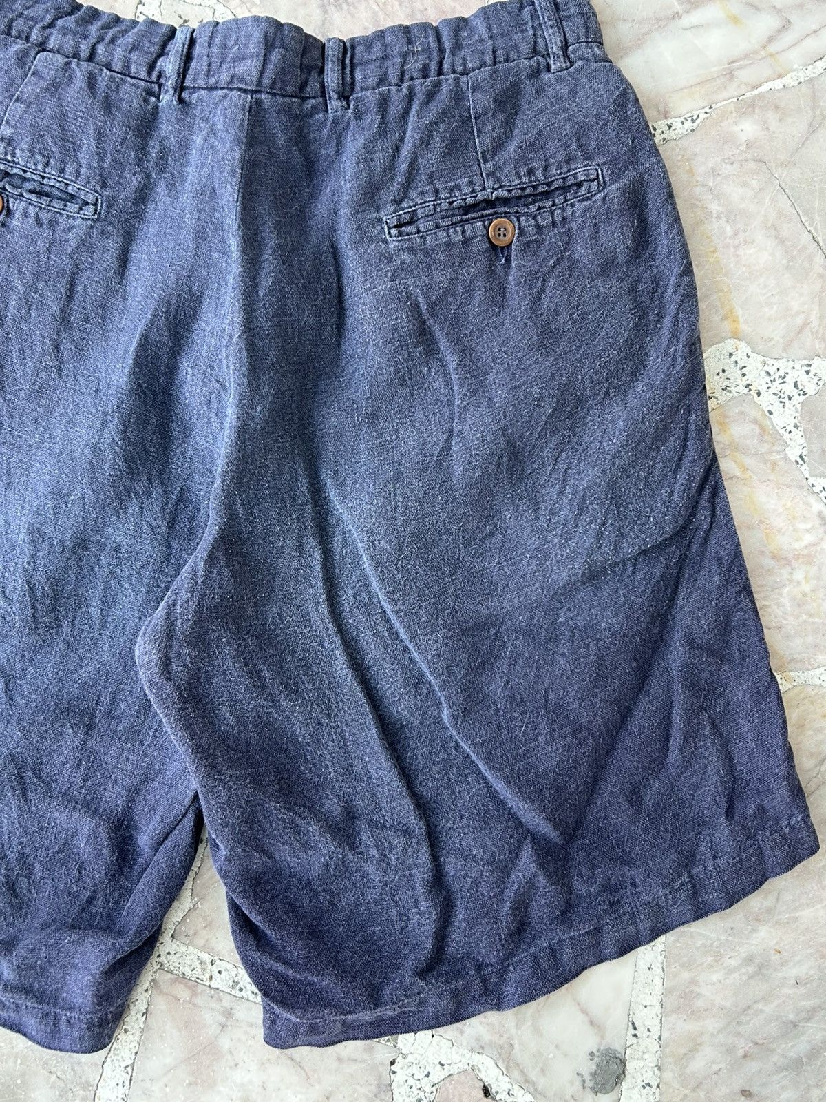 C.P. Company C.P. Company Vintage Linen Blue Shorts Size US 32 / EU 48 - 7 Thumbnail