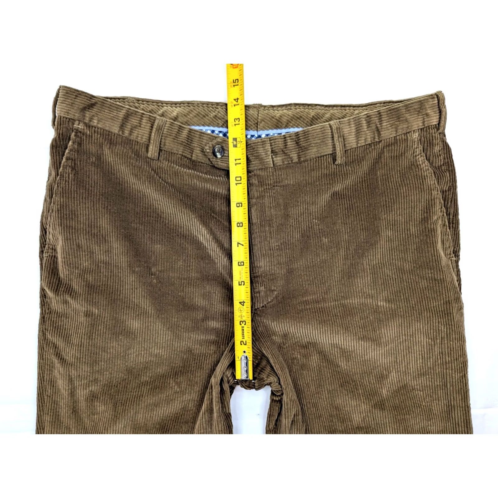 Berle Berle Duca Visconti Italian Corduroy Pants Men 40 Brown Straight Flat Front 90s Vintage Chino Style Pants Size US 40 / EU 56 - 4 Thumbnail
