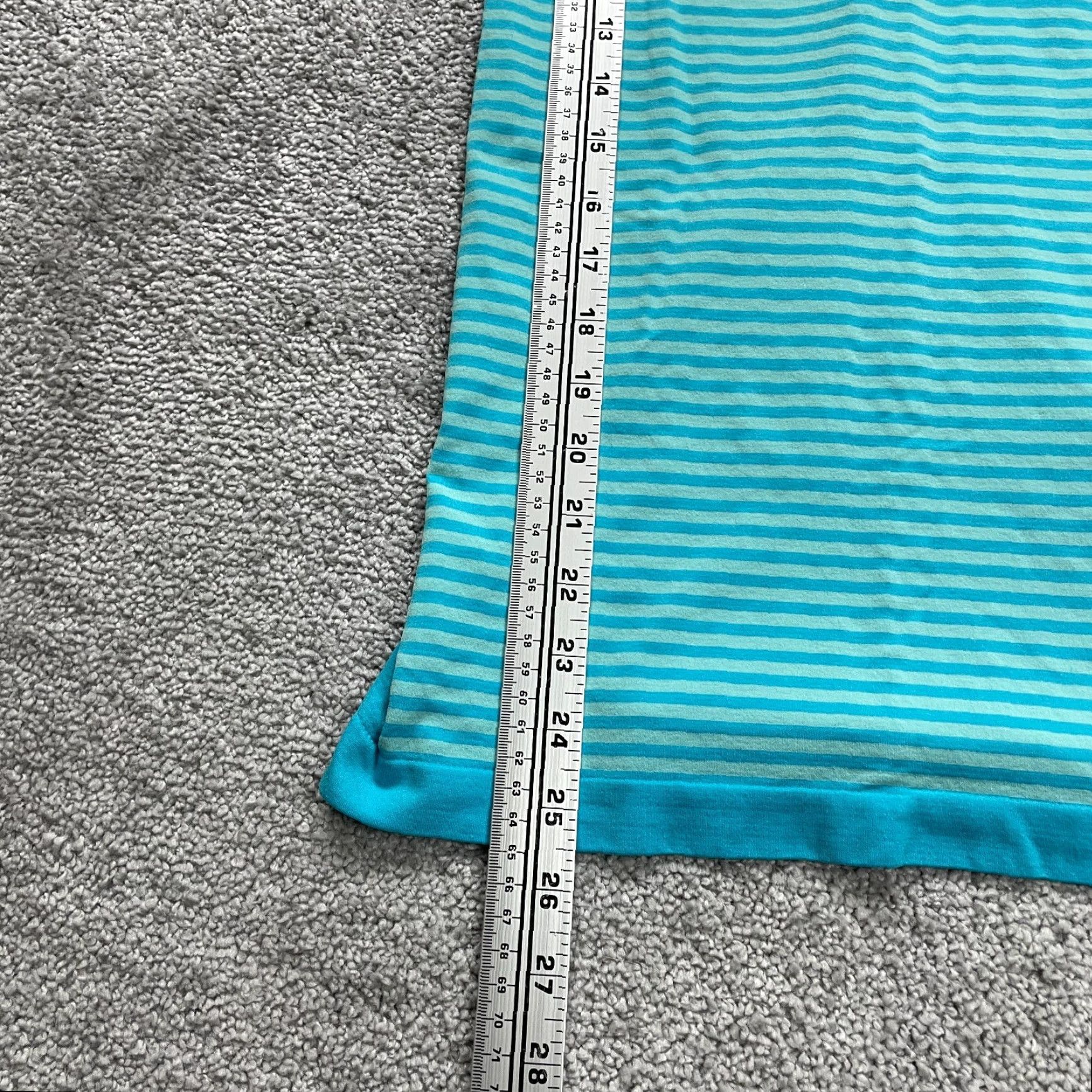 Vintage Womens Activewear Tank Top - Athletic Blue Striped Scoop Neck, Size S, Lightweight, Sleeveless Size S / US 4 / IT 40 - 5 Thumbnail
