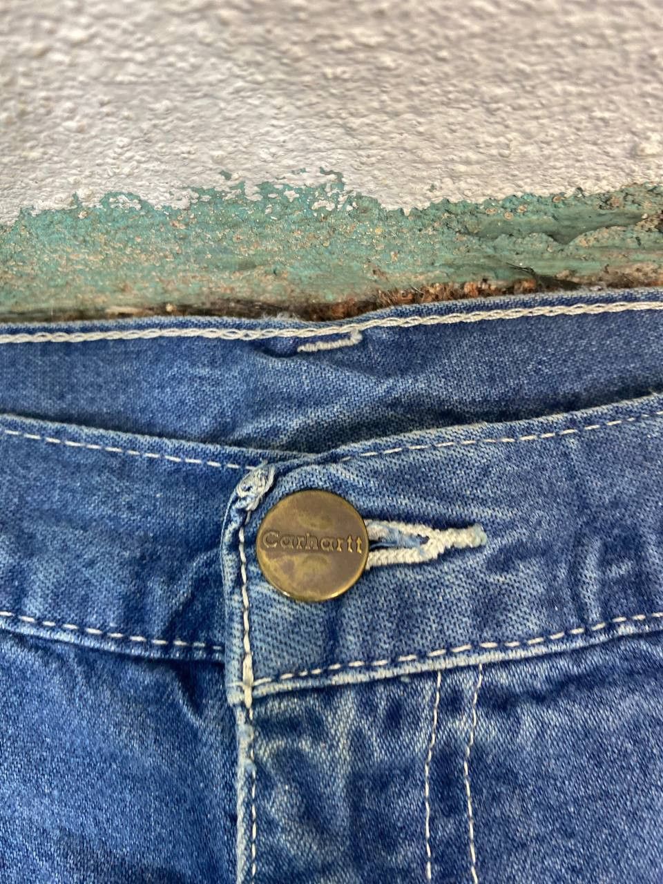 Carhartt carhartt carpenter baggy denim distressed Size US 36 / EU 52 - 10 Thumbnail