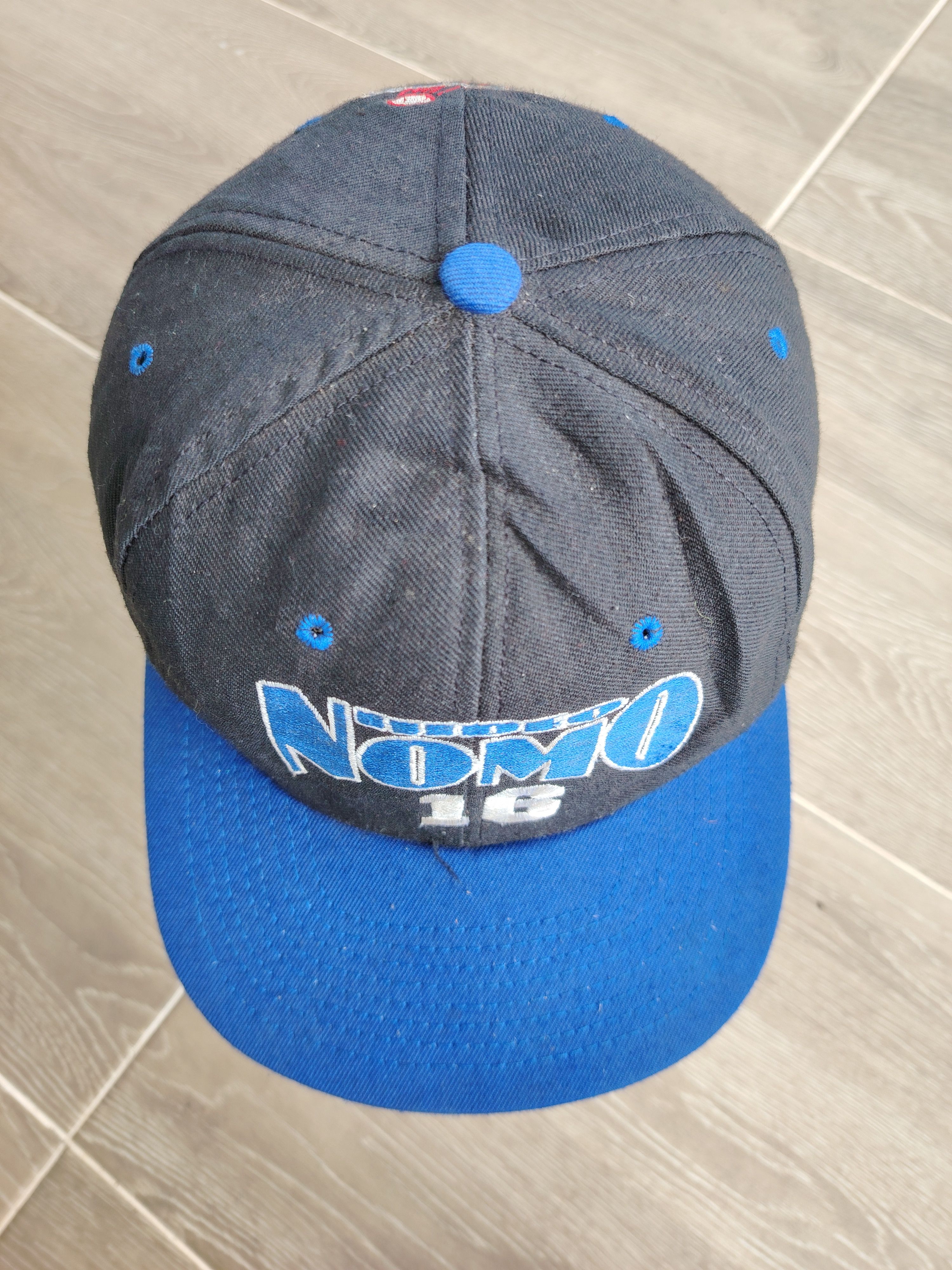 MLB × Nutmeg Rare Vtg 90s HIDEO NOMO 16 LA DODGERS Hat NUTMEG USA WOOL Size ONE SIZE - 2 Thumbnail