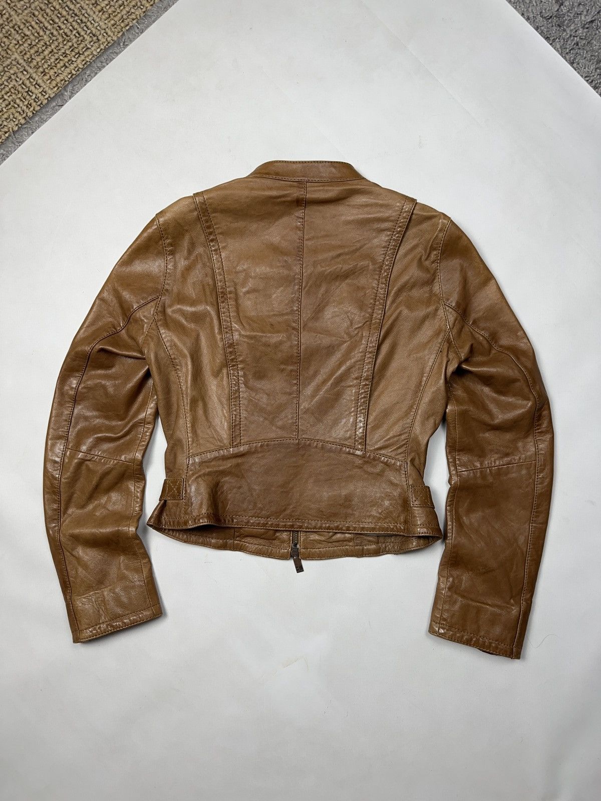 Hugo Boss Hugo Boss Orange Leather Jacket Size S / US 4 / IT 40 - 2 Thumbnail