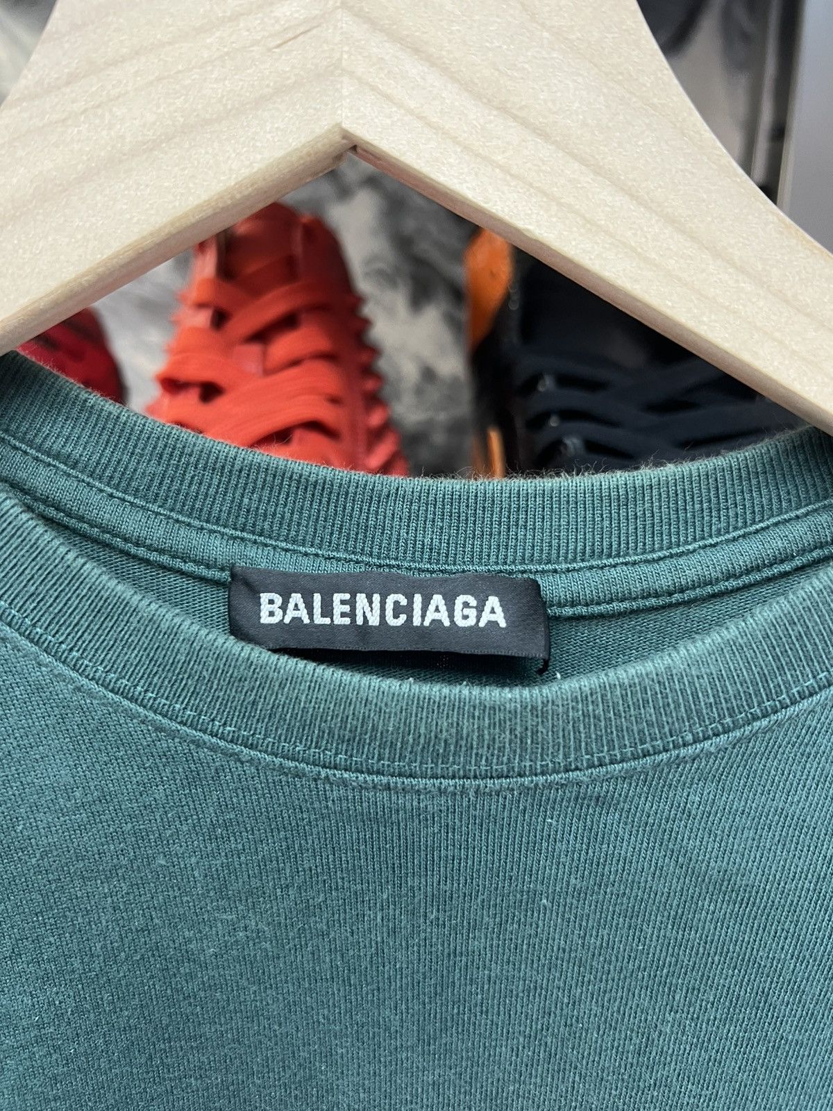 Balenciaga Balenciaga Green Tee Shirt Size US M / EU 48-50 / 2 - 6 Thumbnail