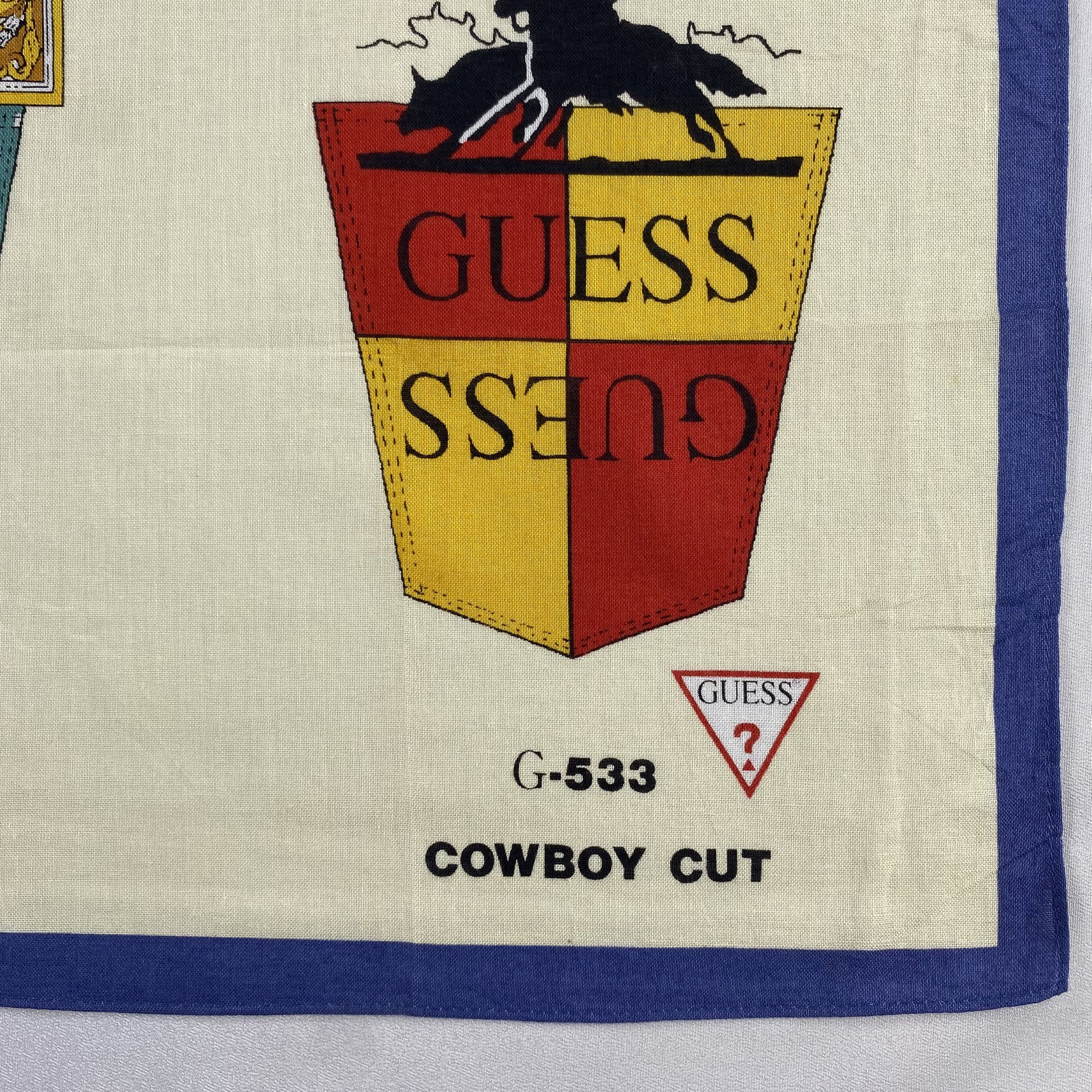 Guess × Vintage Guees Bandana/ Handkerchief / Neckerchief-P1905 Size ONE SIZE - 3 Thumbnail