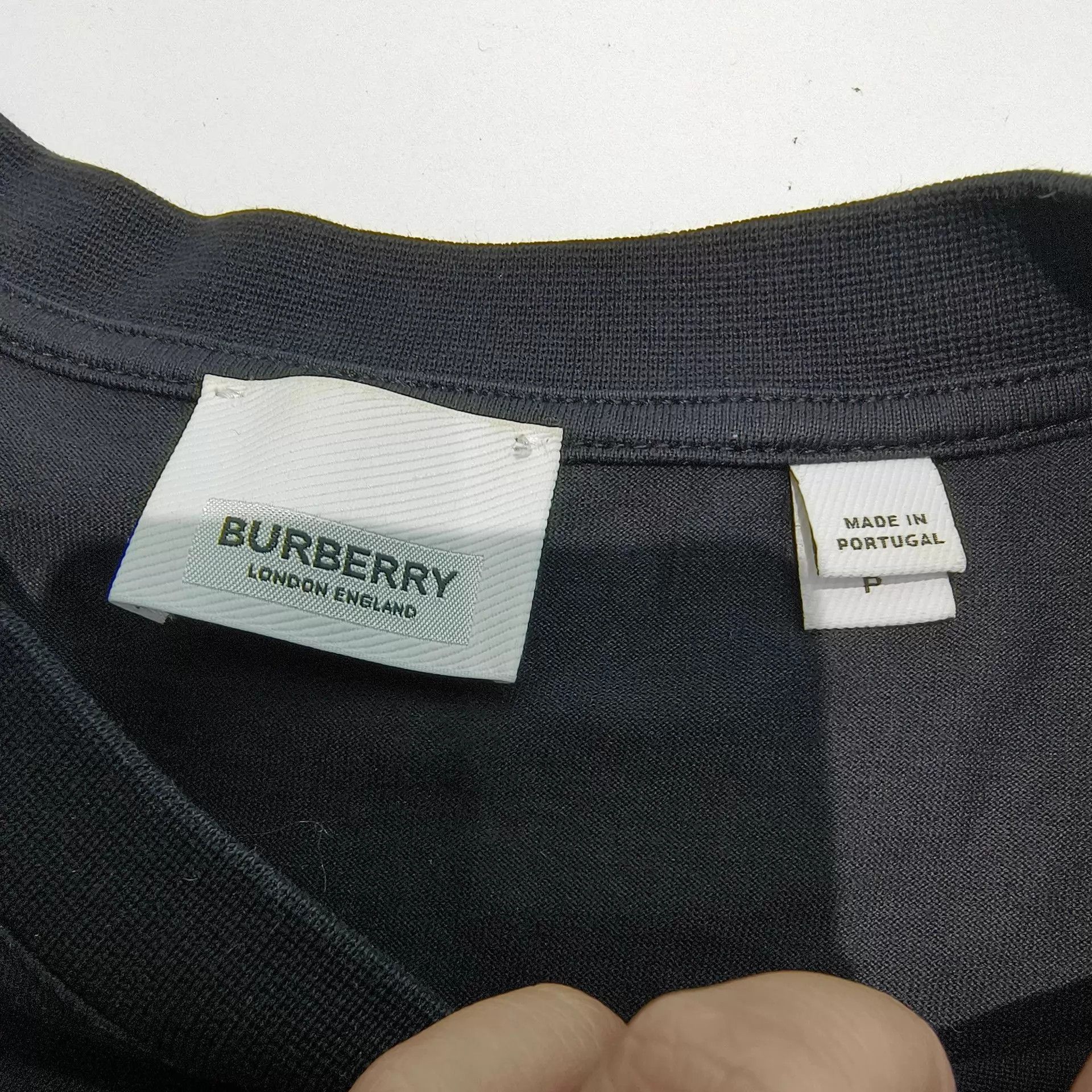 Burberry Burberry White Logo Black SS T-Shirt S 99New Size US S / EU 44-46 / 1 - 3 Thumbnail