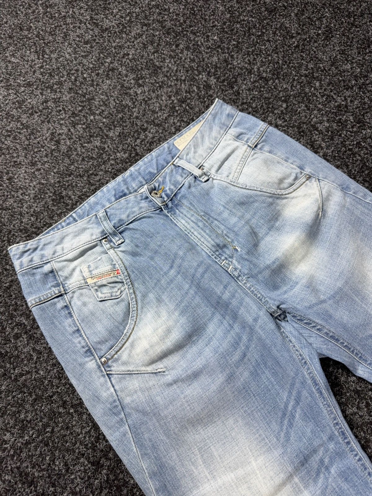 Diesel Luxury 00s Diesel Fayza Relaxed Tapered Rock Punk Jeans Y2K Size 29" - 6 Thumbnail