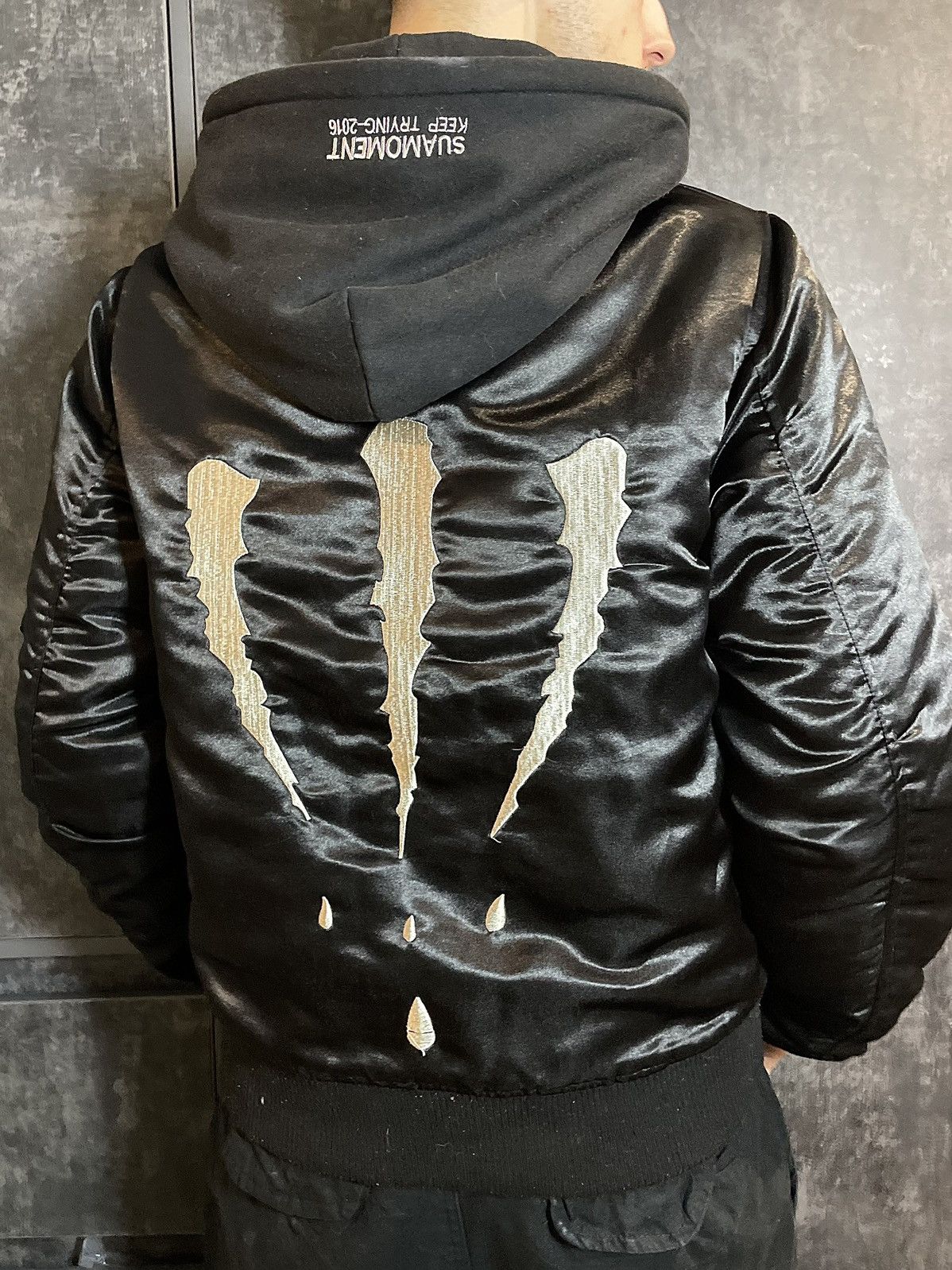 Japanese Brand Crazy Bomber Jacket Sua Moment Vetements Alpha Style Hype Size US L / EU 52-54 / 3 - 2 Thumbnail