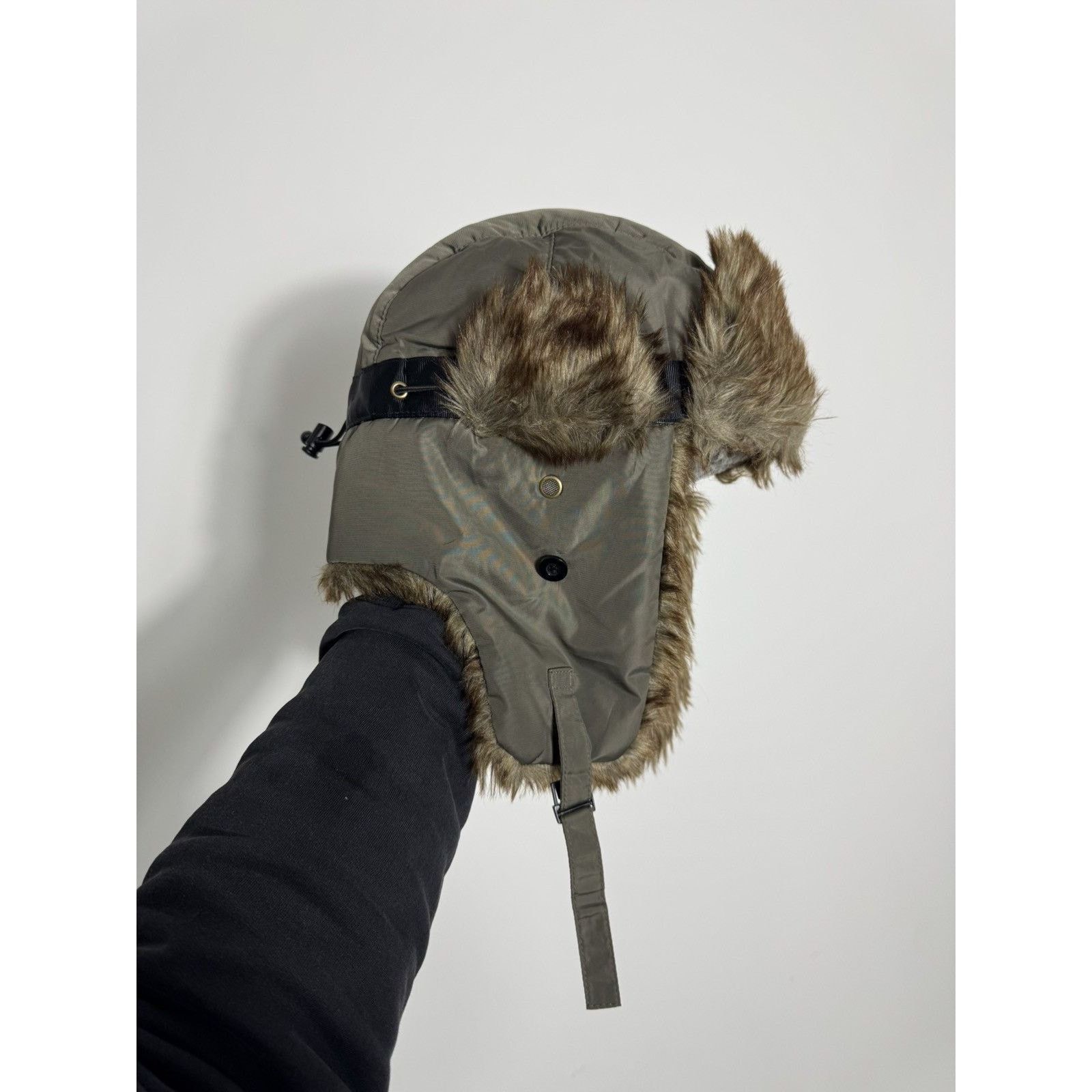 Japanese Brand Y2K Ushanka Fur Fuzzy Hat 90s Style Vintage ifsixwasnine+ Size ONE SIZE - 3 Thumbnail