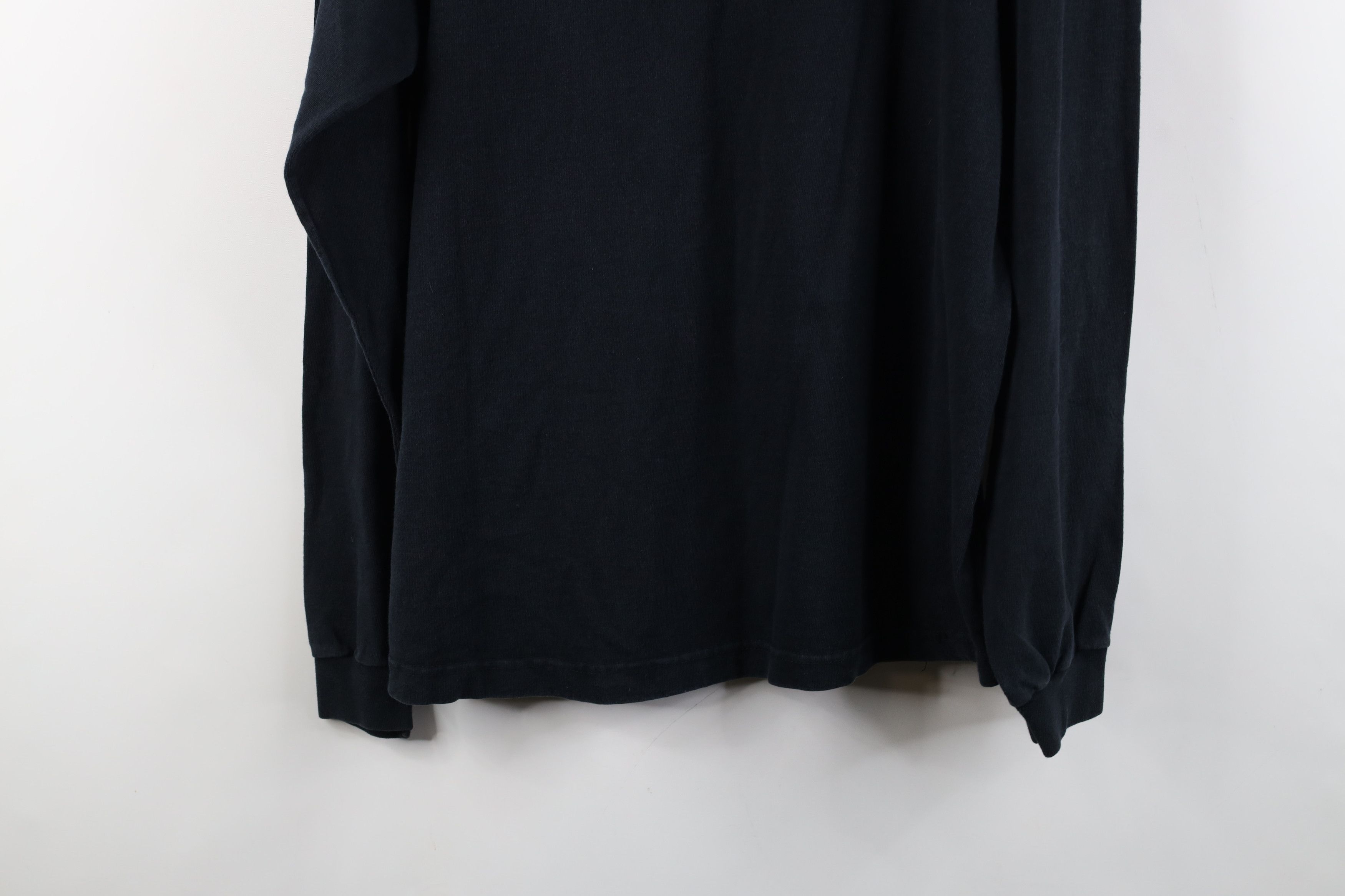 Vintage Vintage 90s Streetwear Blank Heavy Cotton Mock Neck T-Shirt Size US L / EU 52-54 / 3 - 11 Thumbnail