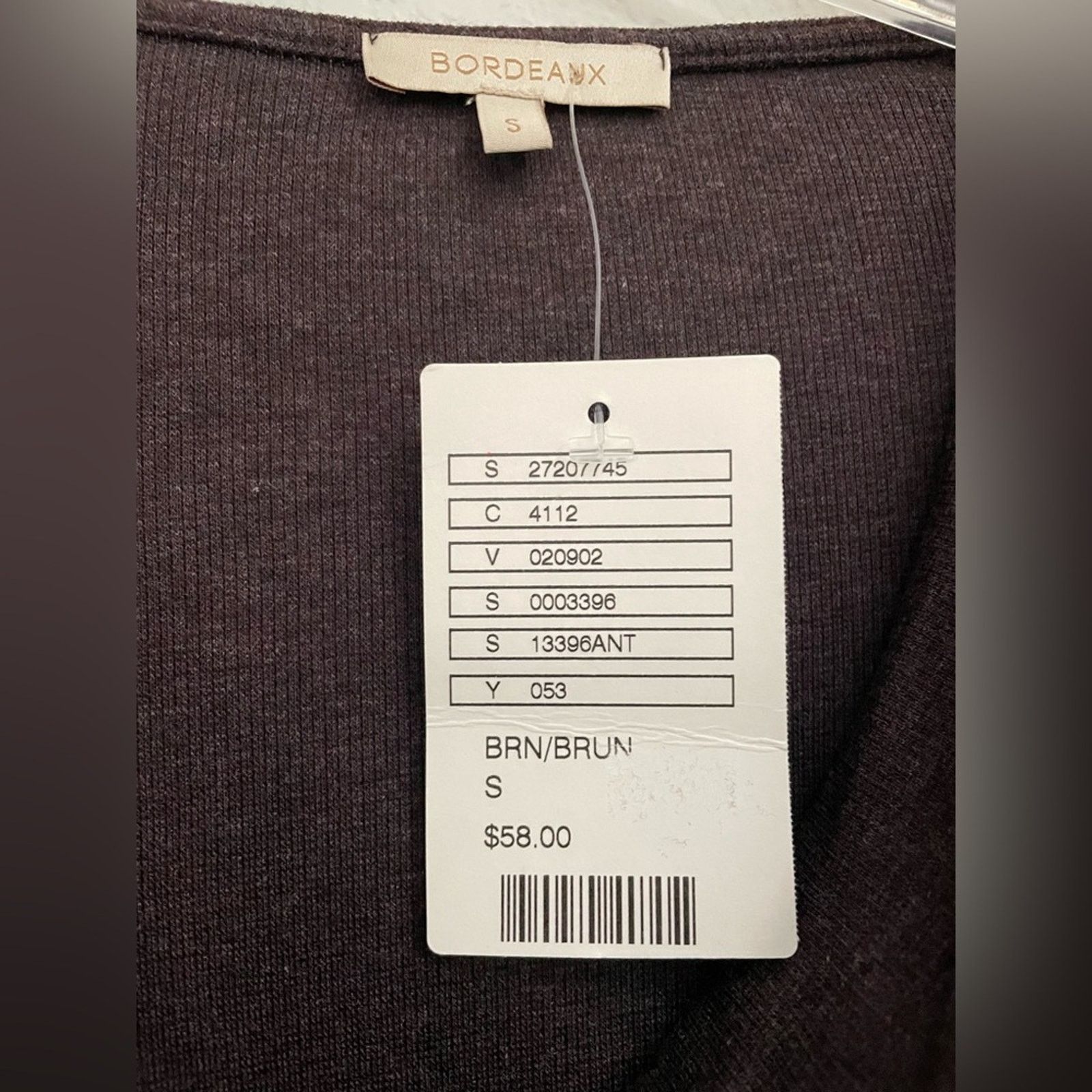 Anthropologie Anthropologie Bordeaux Brown Cowl Drape Sweater Small Petite Size S / US 4 / IT 40 - 2 Thumbnail