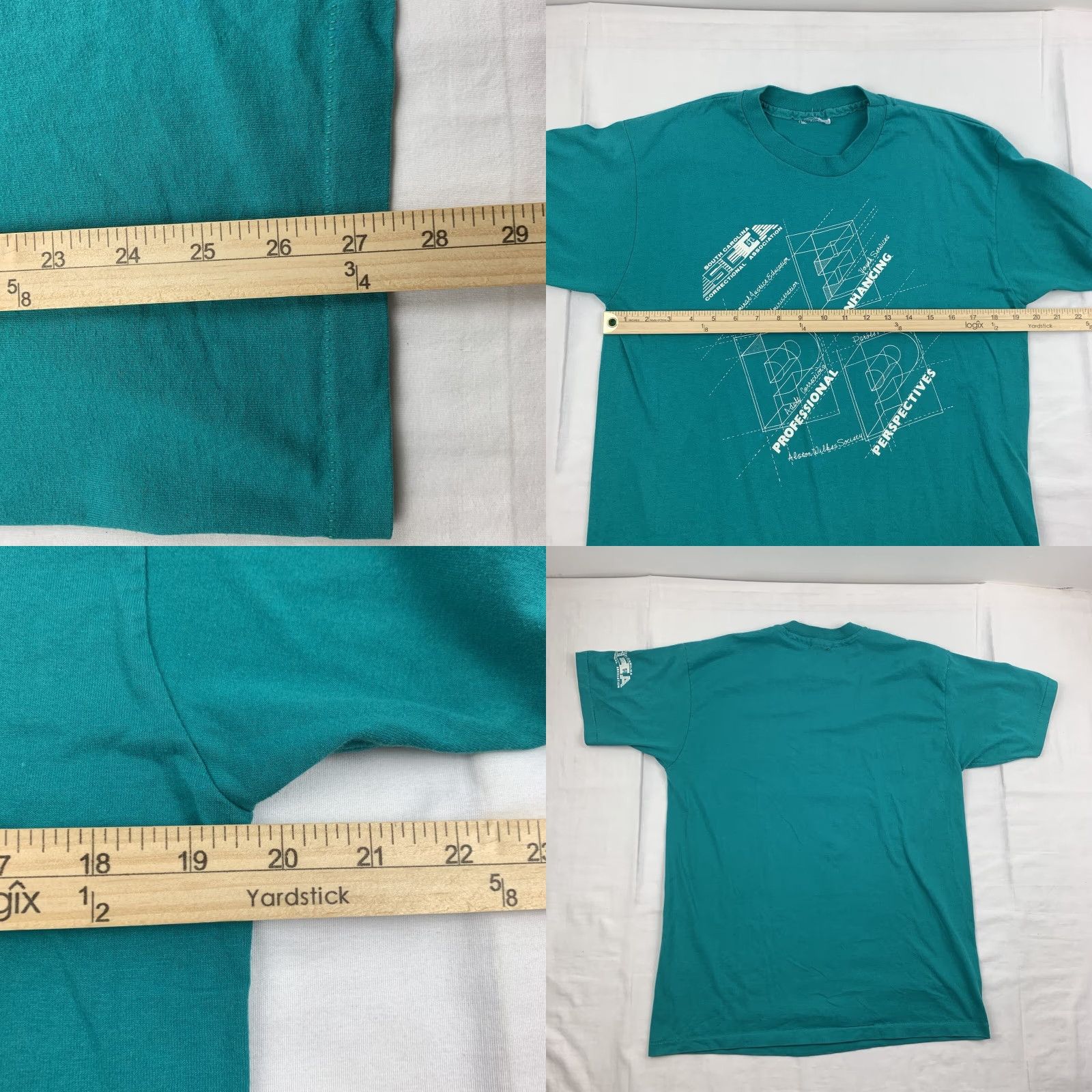 Vintage VINTAGE South Carolina Correctional Association T Shirt Men L Blue 90s USA Size US L / EU 52-54 / 3 - 8 Thumbnail