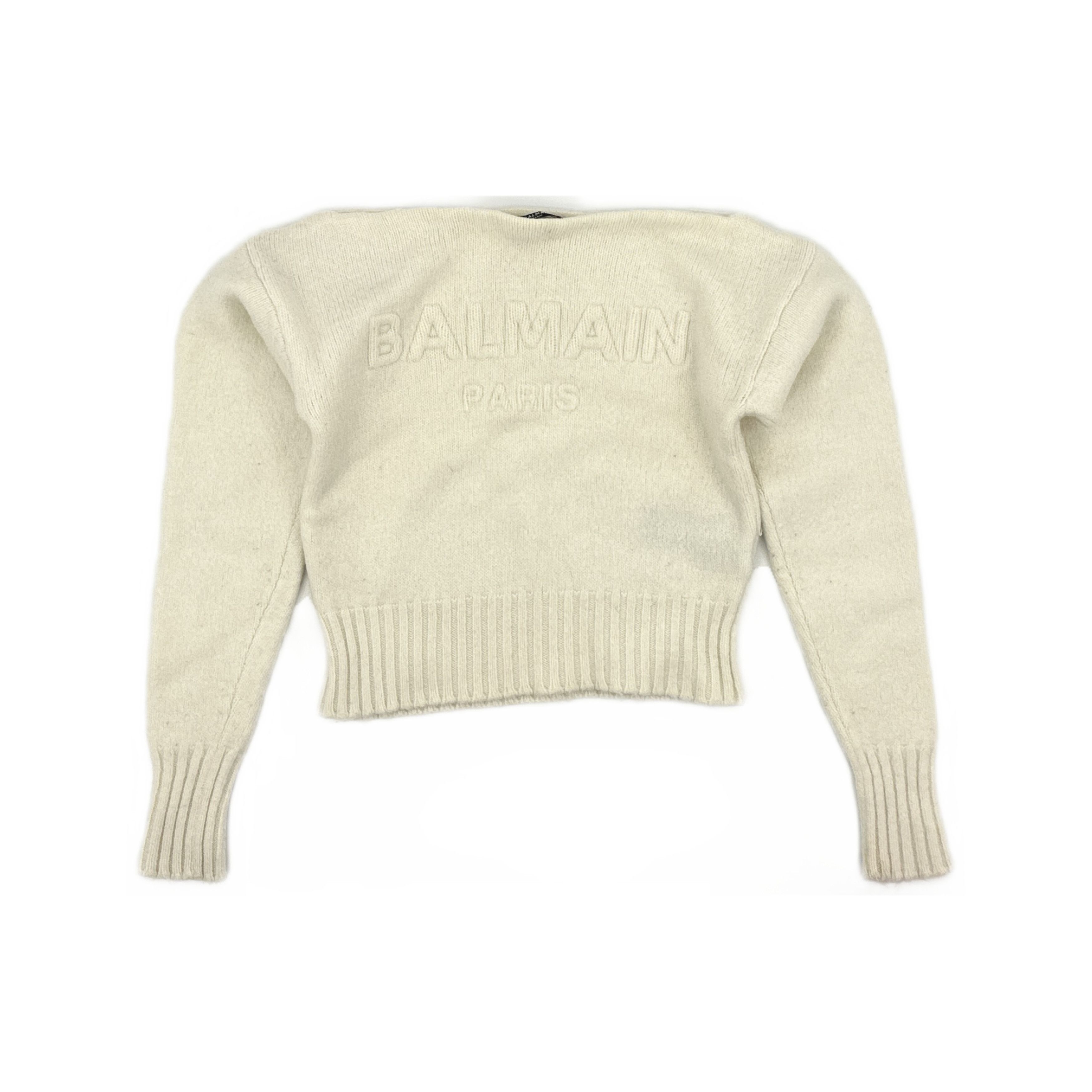 Balmain Balmain Logo Sweater Size 34 Size XXS / US 00 / IT 34 - 1 Thumbnail