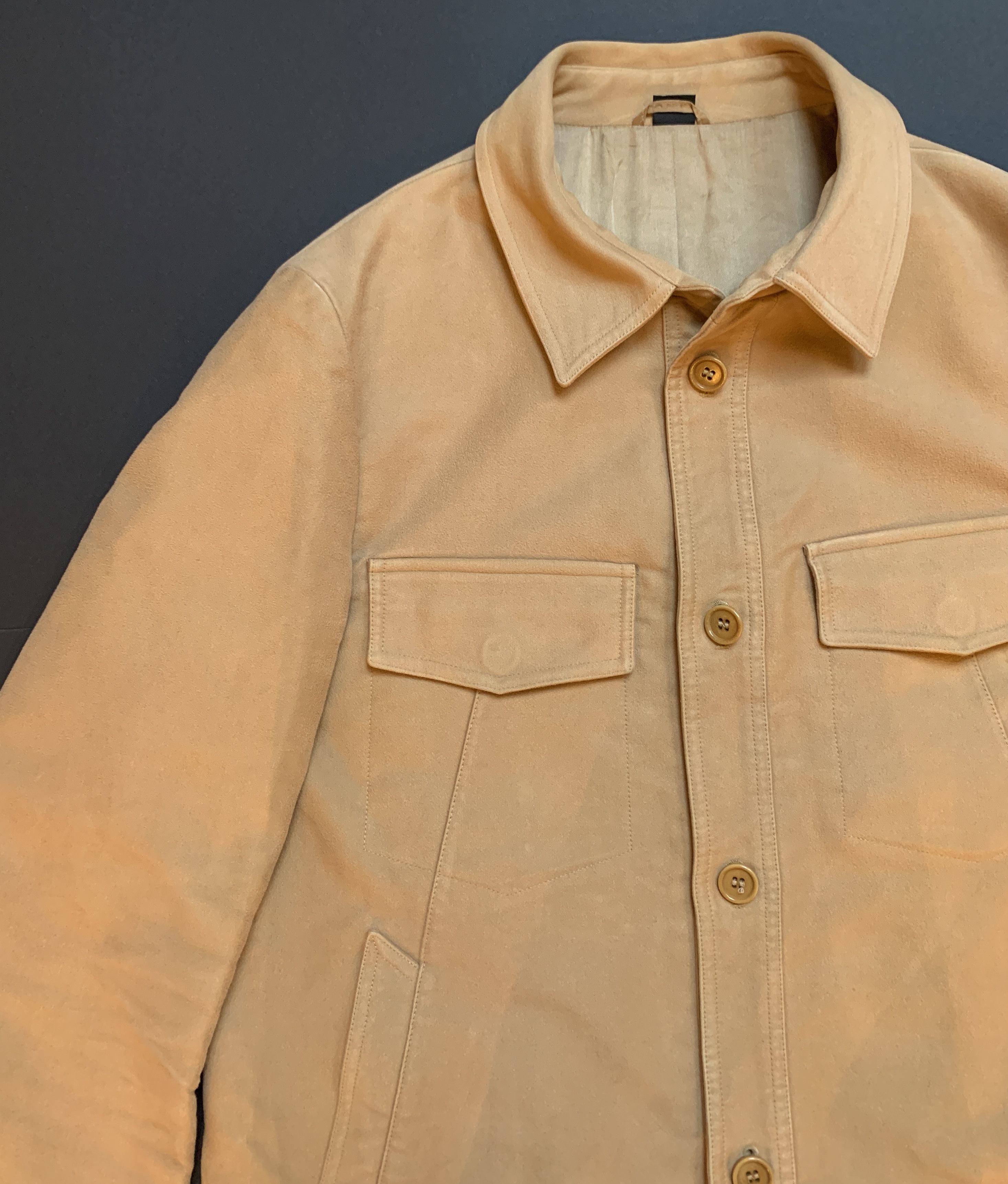 Helmut Lang Helmut Lang 90s moleskin cotton trucket jacket Rare Size US M / EU 48-50 / 2 - 2 Thumbnail