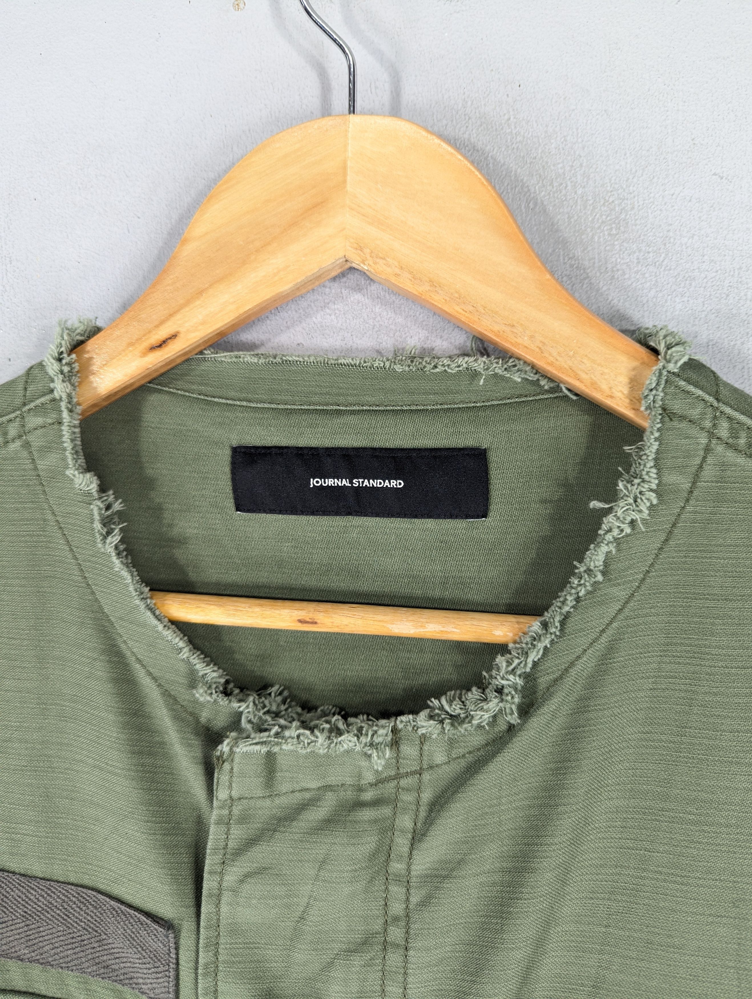 Japanese Brand × Journal Standard Journal Standard Green Army Vest Zipper Jacket Size US L / EU 52-54 / 3 - 8 Thumbnail