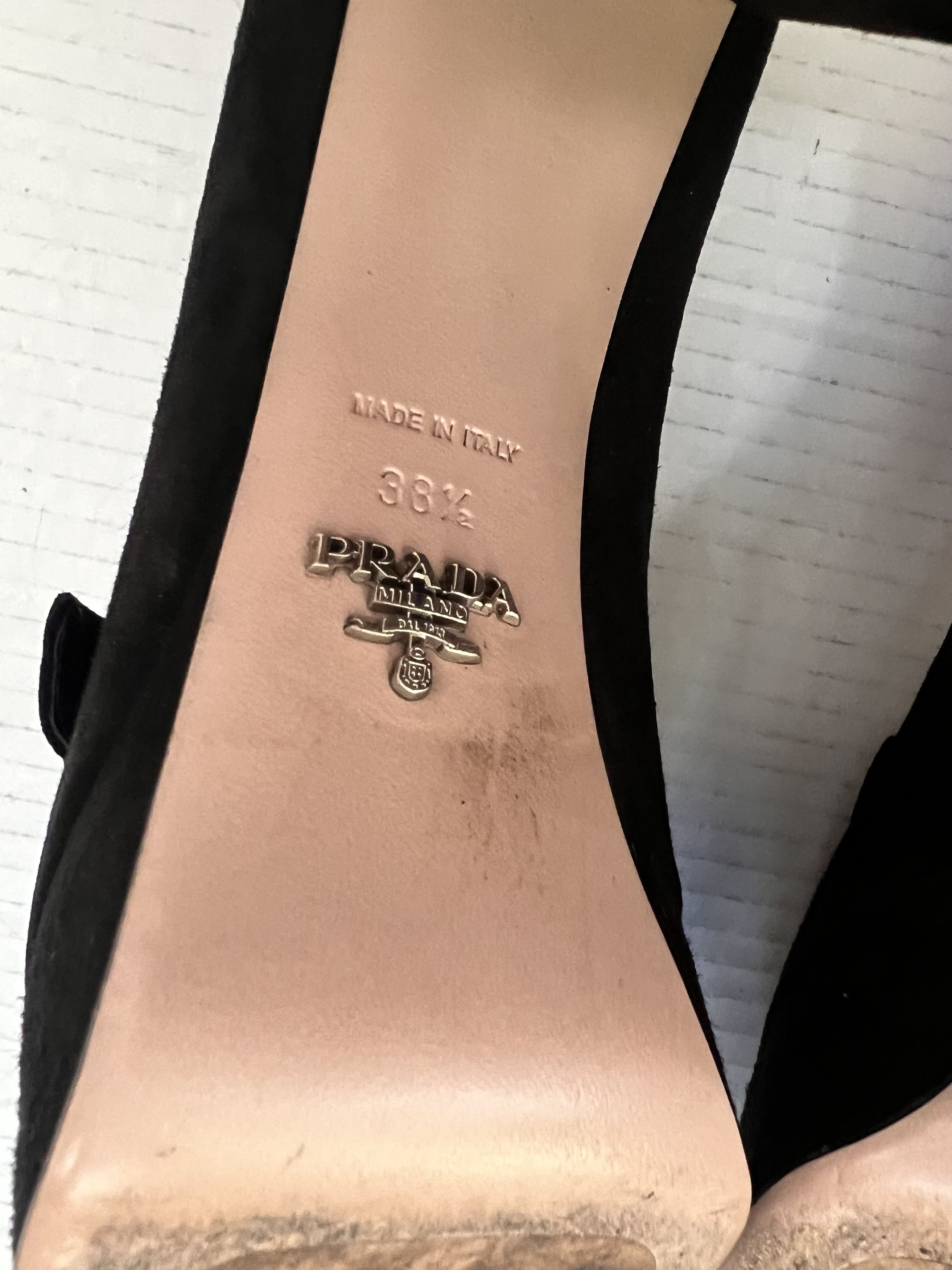 Prada Prada Suede fringe block heels shoes size 38.5 Size US 8.5 / IT 38.5 - 8 Thumbnail