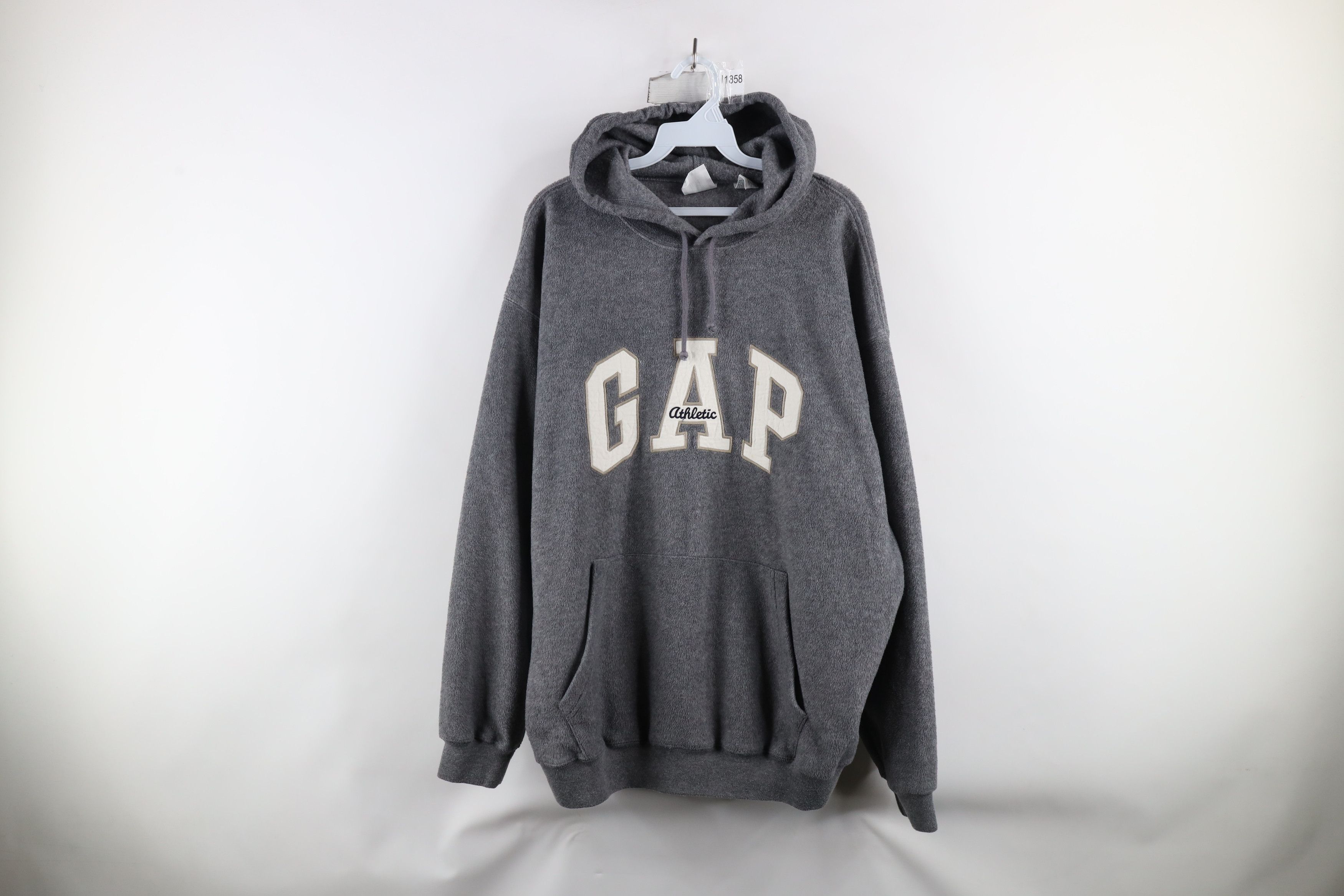 Gap × Vintage Vintage 90s Gap Athletic Out Block Letter Fleece Hoodie Size US L / EU 52-54 / 3 - 1 Thumbnail
