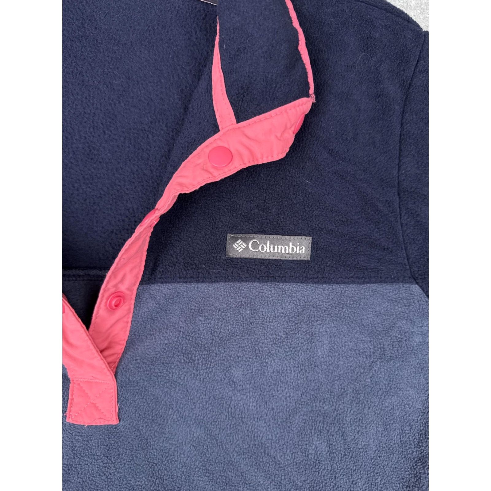 Vintage Columbia Sweater Womens Small Blue Fleece Quarter Snap Pockets Size S / US 4 / IT 40 - 6 Thumbnail