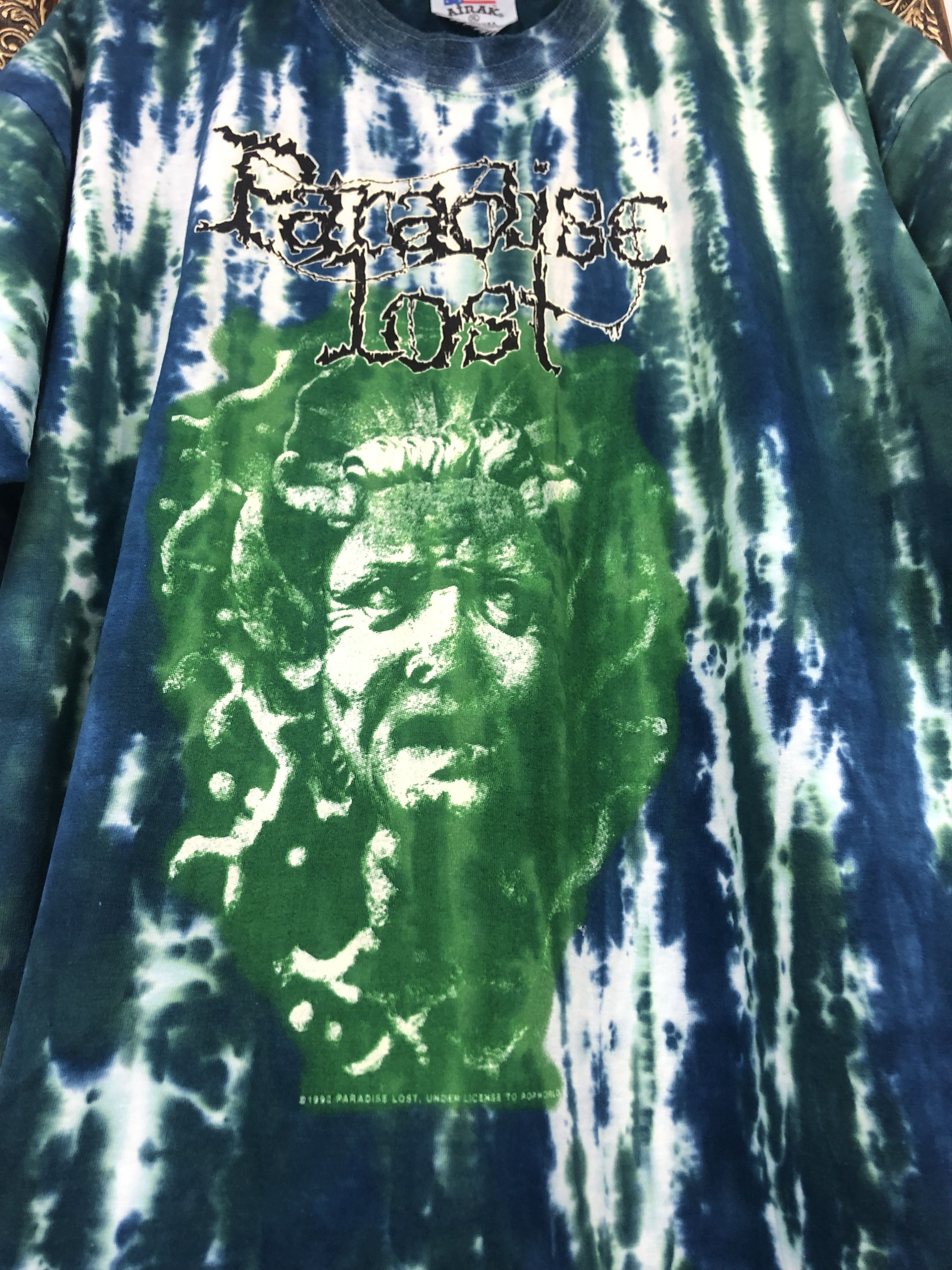 Band Tees Vintage 1992 Paradise Lost Band NO FORGIVNESS Tee Shirt Rare Size US XL / EU 56 / 4 - 5 Thumbnail
