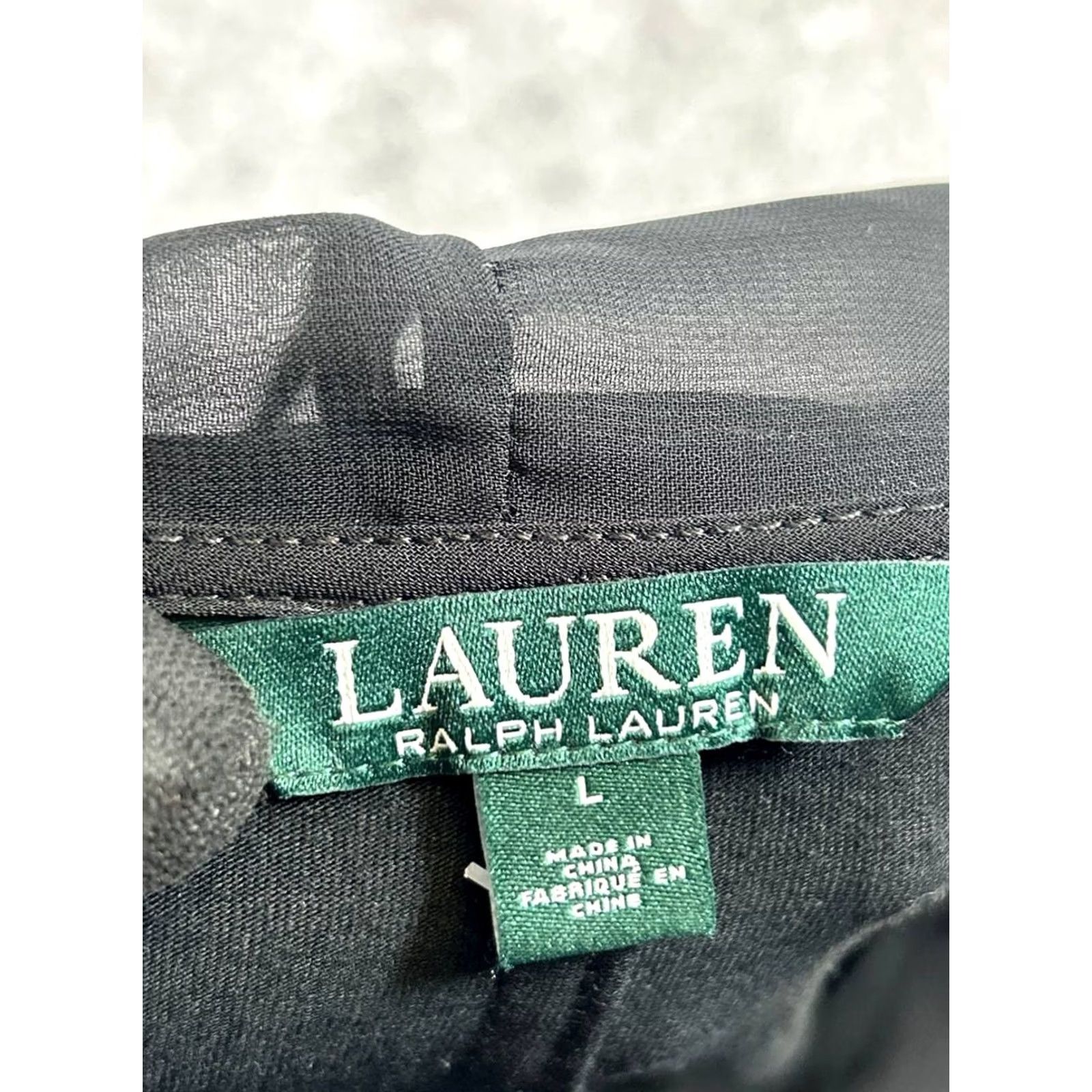 Ralph Lauren 2. Keywords: "Lauren Ralph Lauren Sweater," "Black," "Open Front," "Cardigan" are all relevant search terms Size L / US 10 / IT 46 - 3 Thumbnail