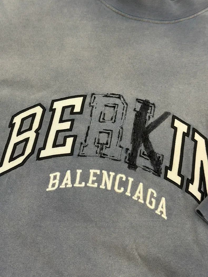 Balenciaga Balenciaga Wash Blue Short Sleeve Size US S / EU 44-46 / 1 - 2 Thumbnail