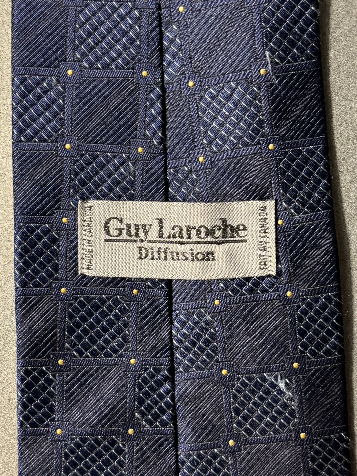 Guy Laroche Vintage Guy Laroche Silk Tie Diffusion Patterned Necktie 90s Size ONE SIZE - 6 Thumbnail