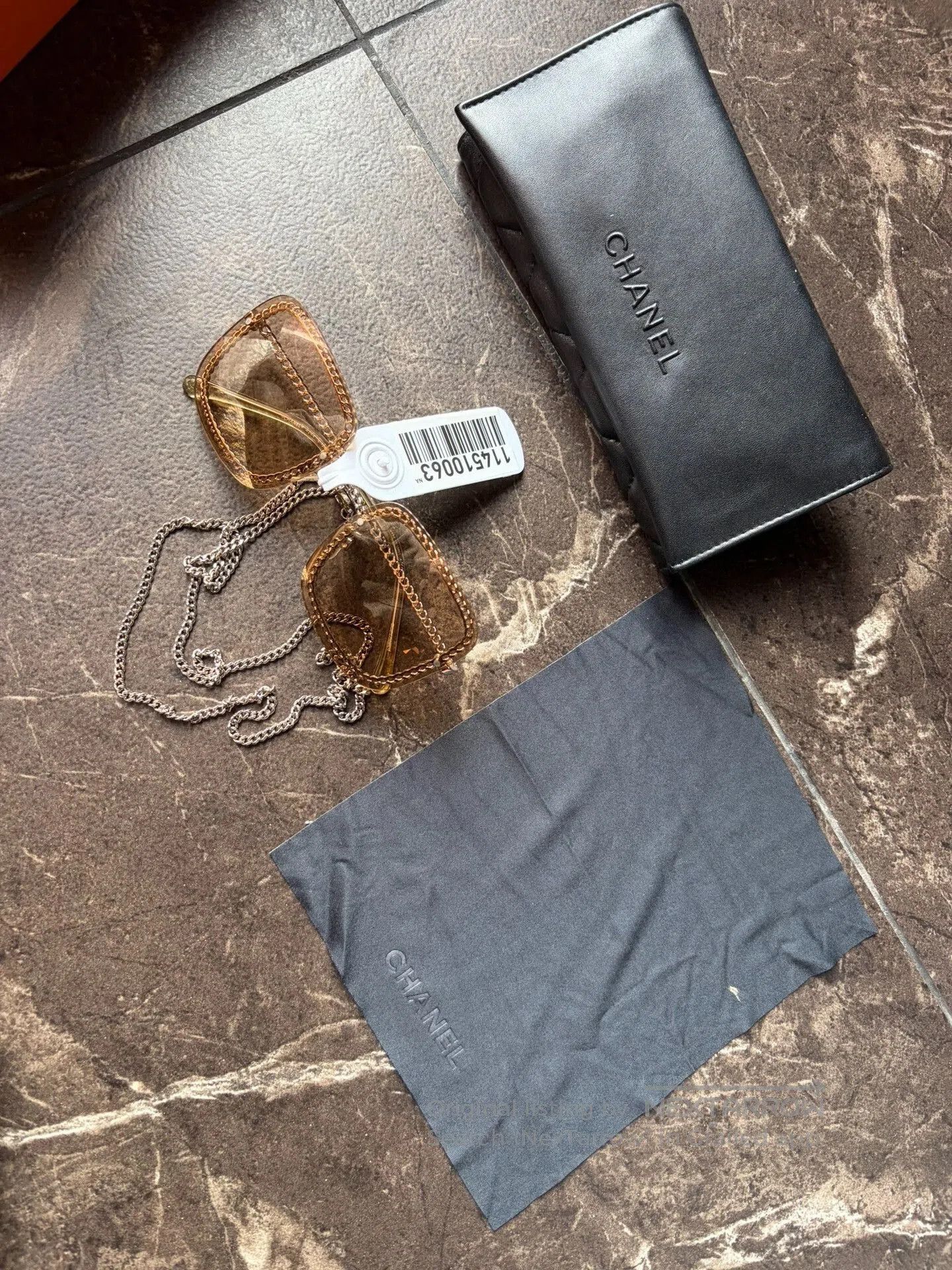 Chanel 4244 Chain Sunglasses.