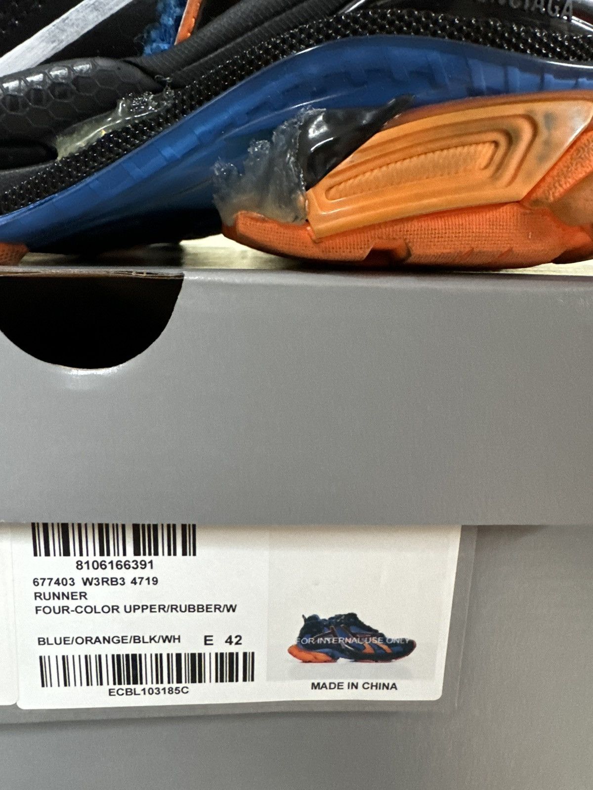 Balenciaga Balenciaga Blue and Orange Runner 42 Size US 9 / EU 42 - 2 Thumbnail