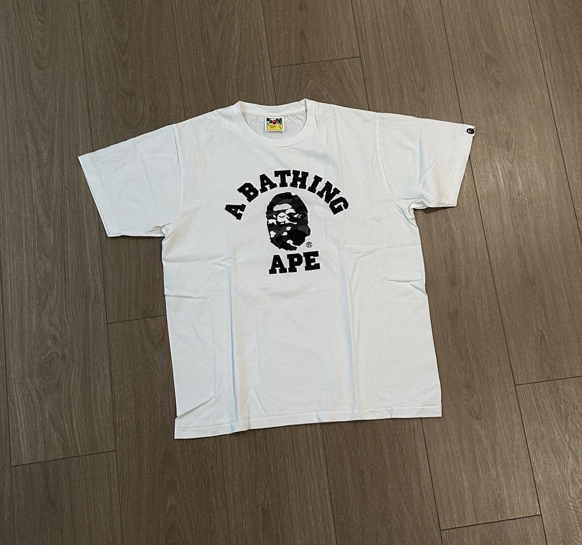 Bape Bape Glow In The Dark College Camo Tee Size US L / EU 52-54 / 3 - 3 Thumbnail