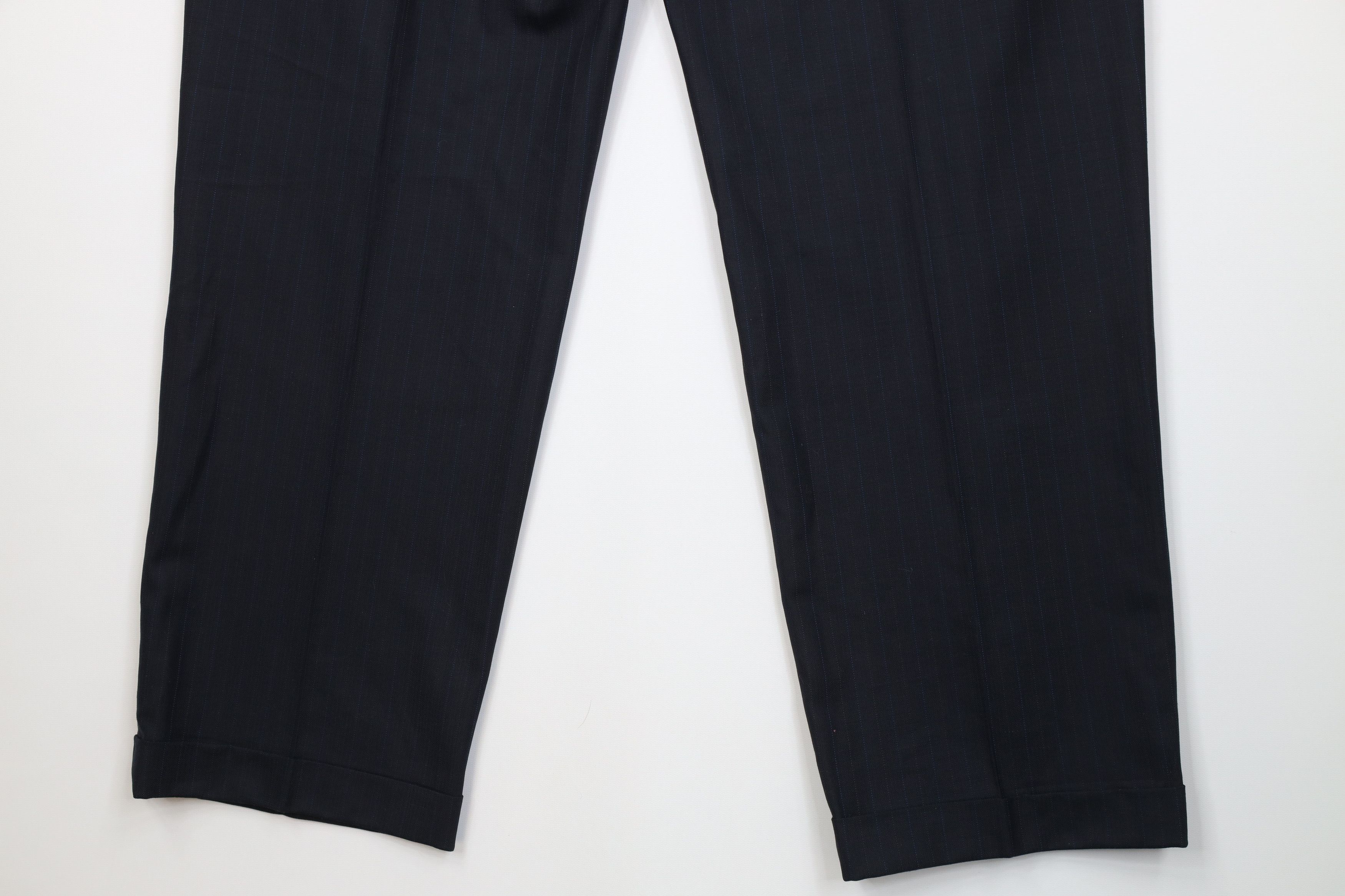 Vintage Vintage 90s Streetwear Pinstriped Wide Leg Chino Pants Size US 36 / EU 52 - 13 Thumbnail