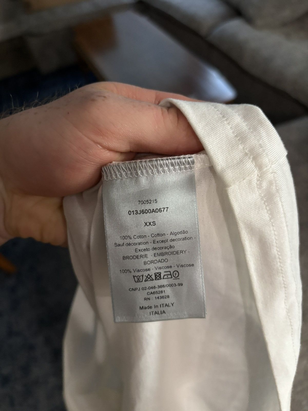 Dior White CD Icon Logo Tee Size US XS / EU 42 / 0 - 4 Thumbnail