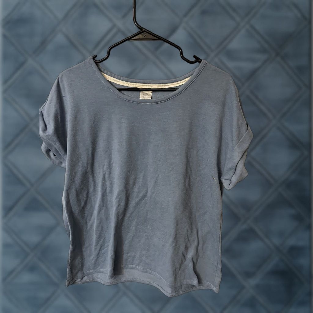Lucky Brand Lucky Brand Sleepshirt Shirt Women L Blue Solid Long Sleeve Stars Lounge Nightgown Sleepshirt Size L / US 10 / IT 46 - 1 Thumbnail