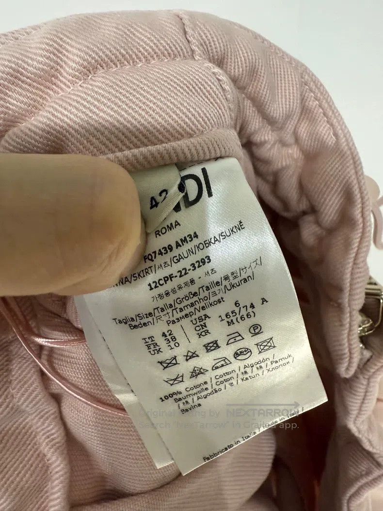 Fendi Fendi Pink Denim Skirt Size 25" / US 0 / IT 36 - 6 Thumbnail