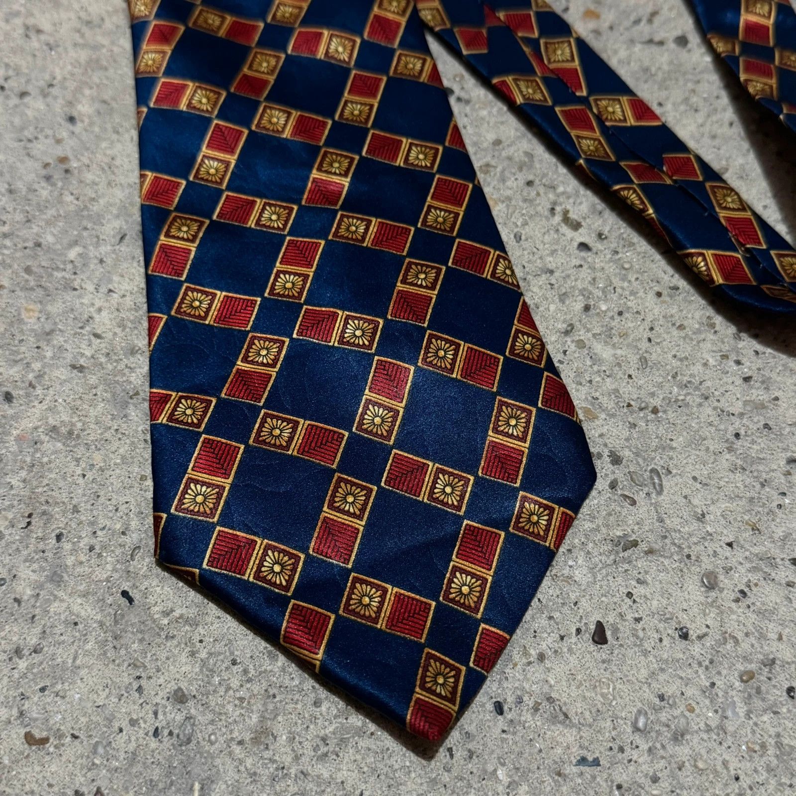 Lanvin Vintage Lanvin geometric silk tie Size ONE SIZE - 2 Thumbnail