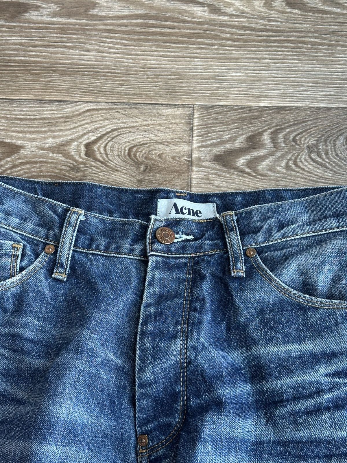 Acne Studios 🔥 Acne Studios Moc Hide Jeans 33x34 Vintage Wash Denim Pants Size US 33 - 5 Thumbnail